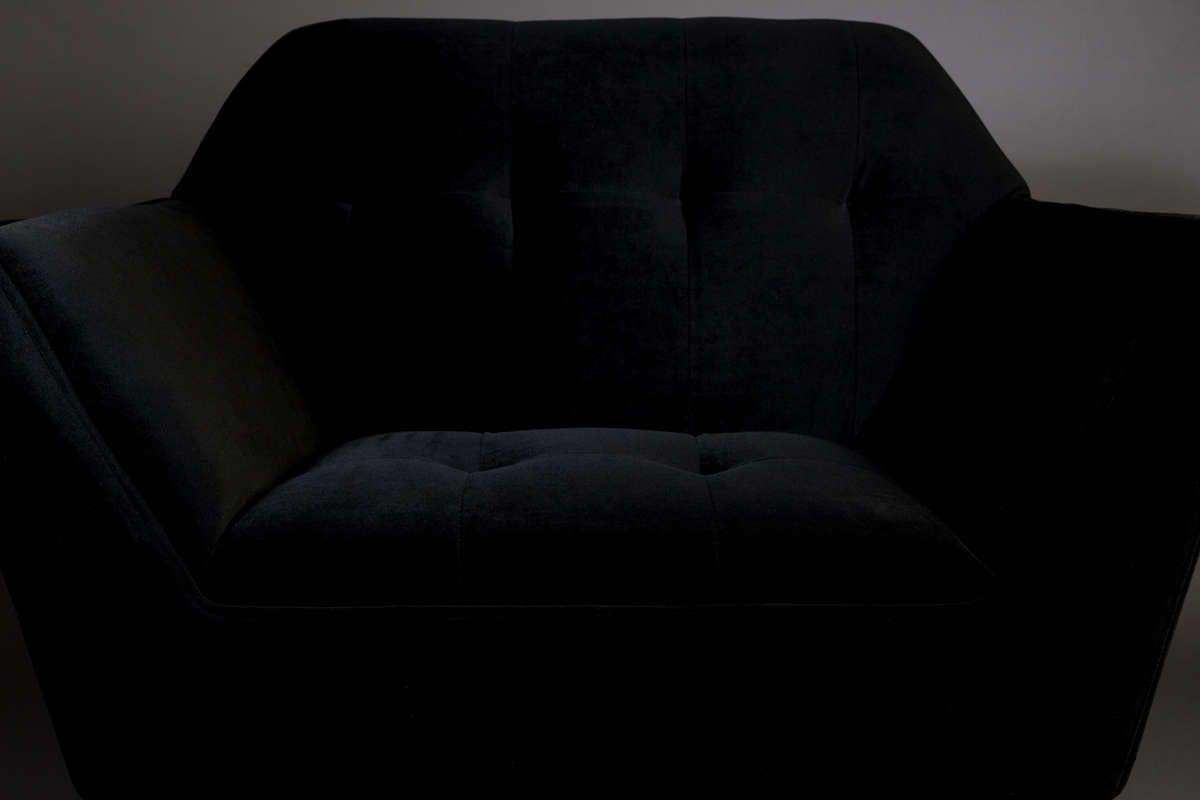 Fotel lounge KATE czarny Dutchbone Eye on Design