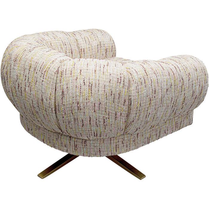Fotel obrotowy JANNO beżowy bouclé - Eye on Design