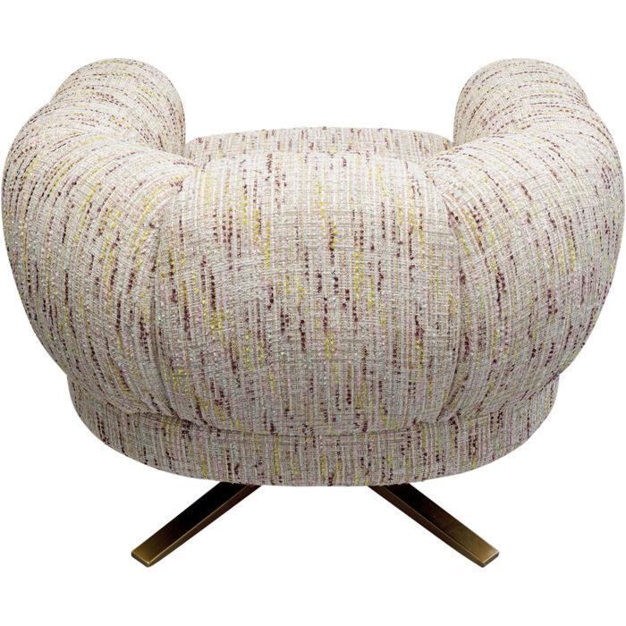 Fotel obrotowy JANNO beżowy bouclé - Eye on Design