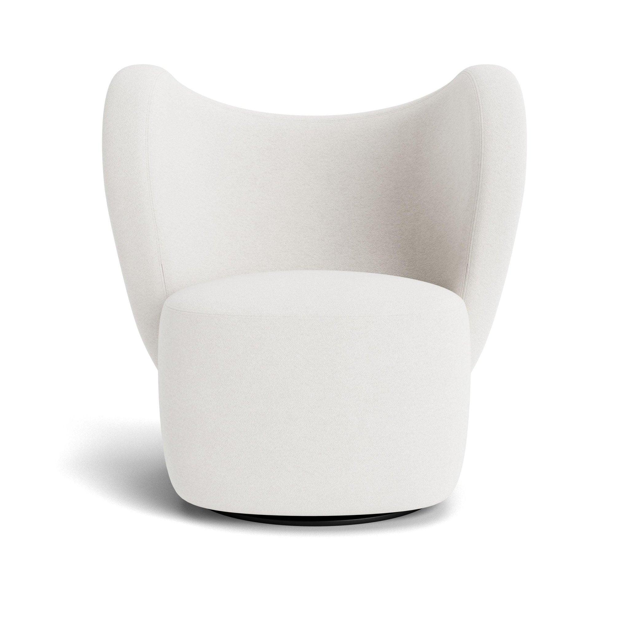 Fotel obrotowy LITTLE BIG boucle biały NORR11 Eye on Design