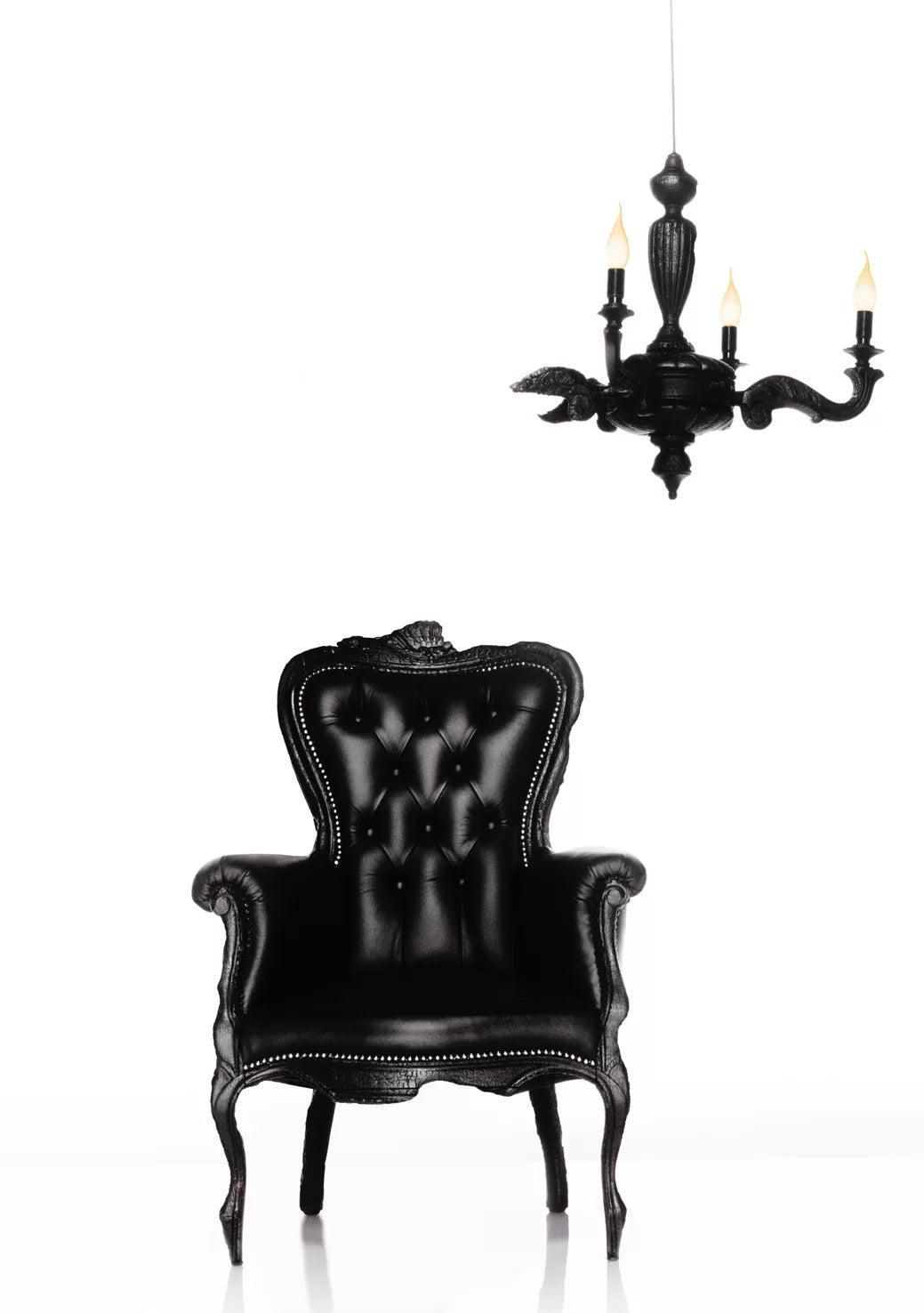 Fotel SMOKE czarny Moooi Eye on Design