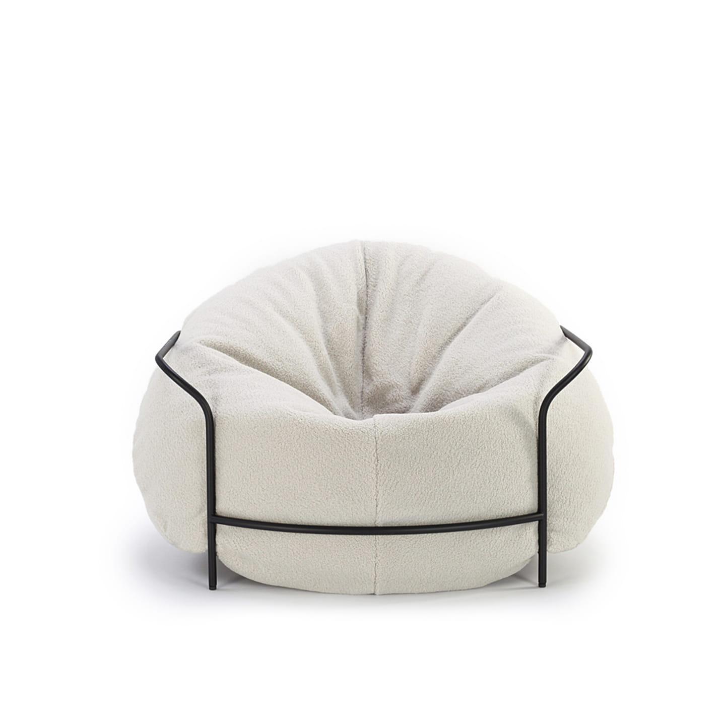 Fotel UNI jasnobeżowy boucle Nobonobo Eye on Design