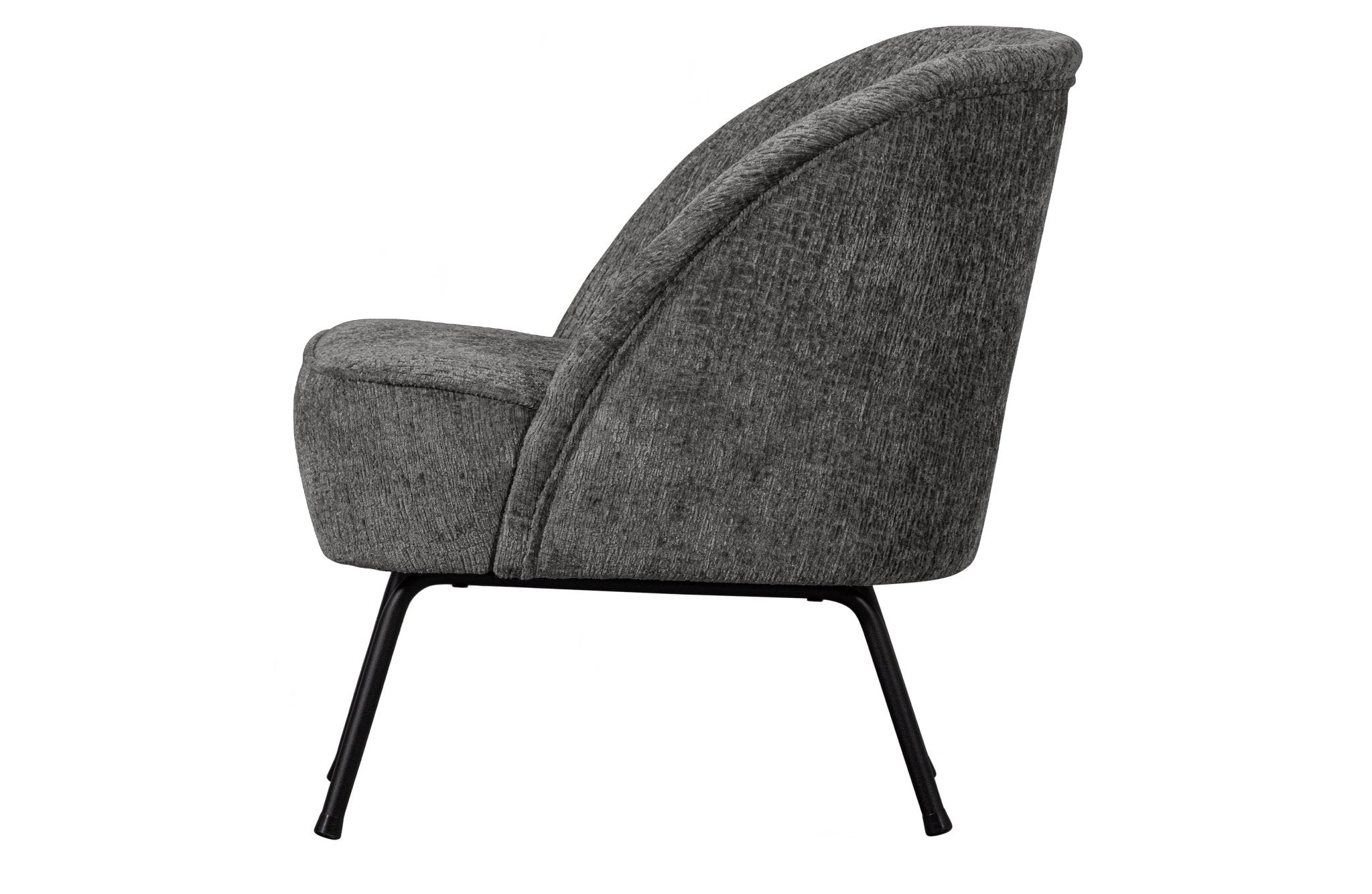 Fotel welurowy VOGUE STRUCTURE MOUNTAIN szary Be Pure Eye on Design