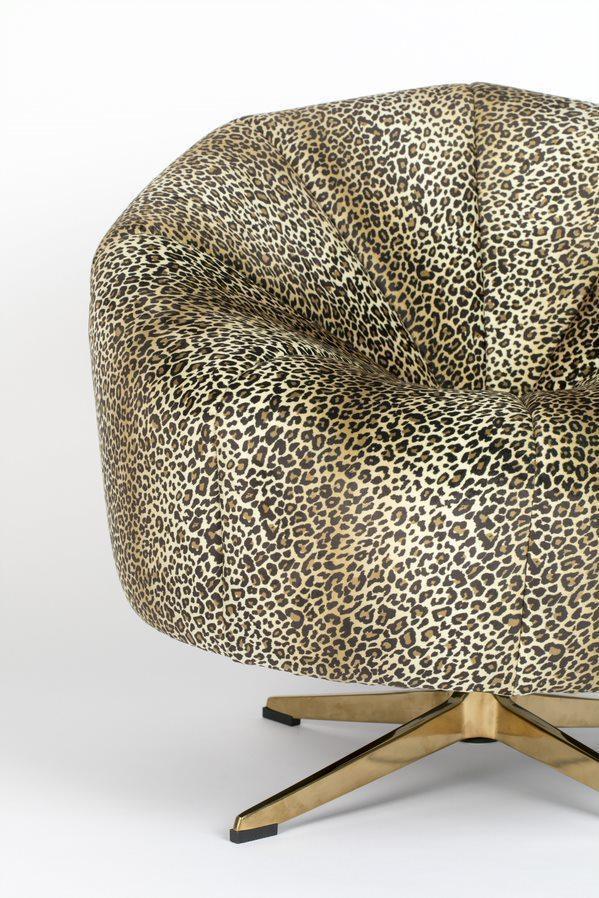 Fotel WHERE THE SUN DOESN'T SHINE panterka - Poekspozycyjny Bold Monkey Eye on Design