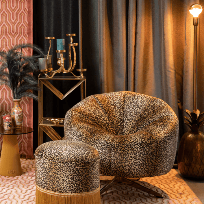Fotel WHERE THE SUN DOESN'T SHINE panterka - Poekspozycyjny Bold Monkey Eye on Design