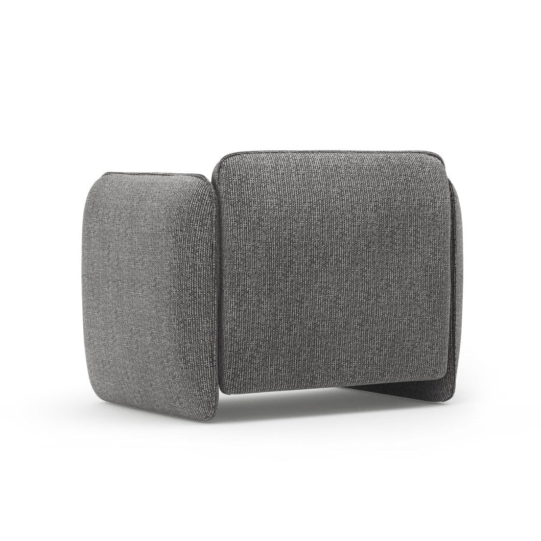 GEORGIA dark gray chenille armchair