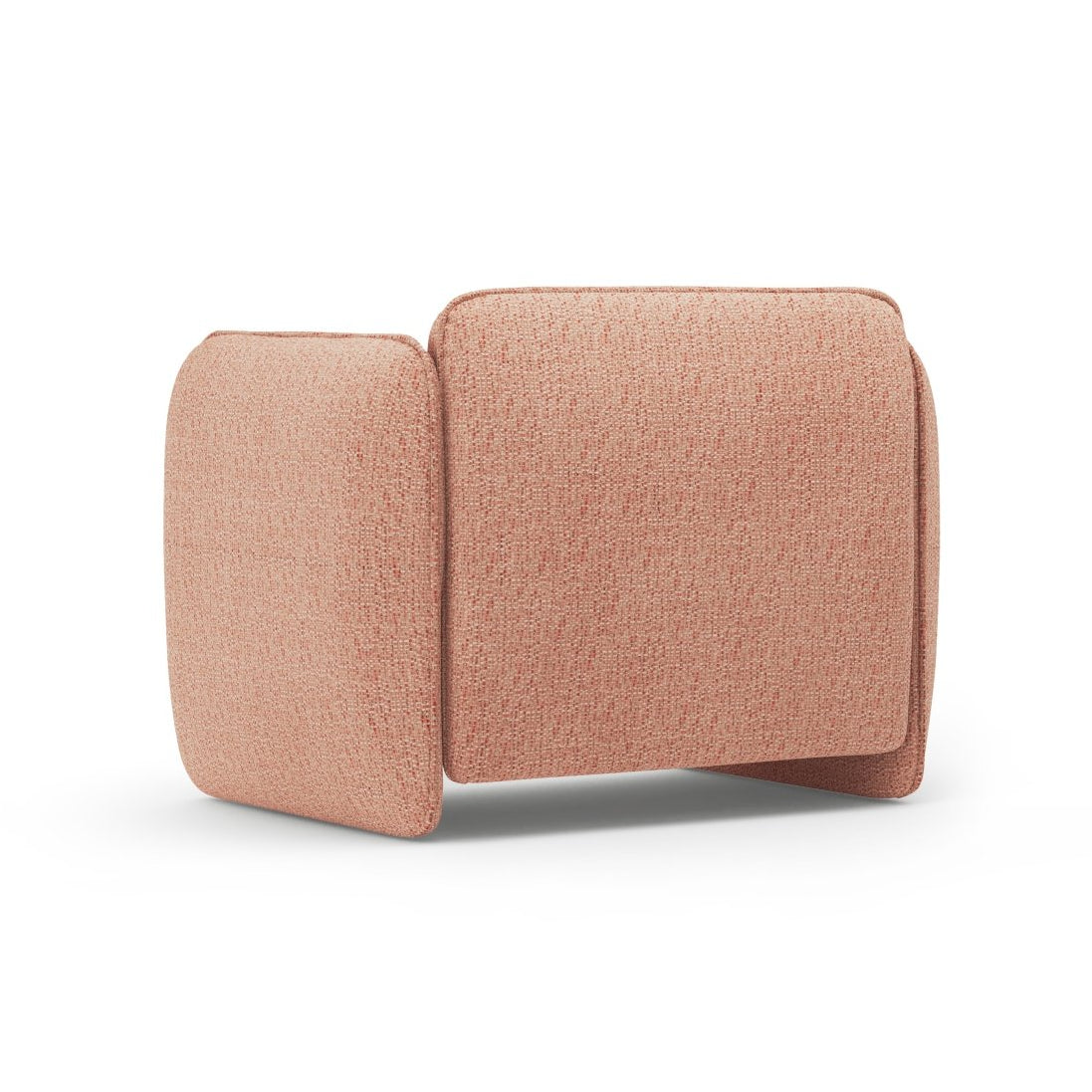 GEORGIA Pink Chenille Armchair