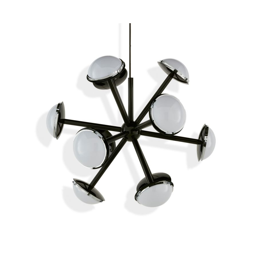 Globe Kupfer -Burst -Kronleuchter