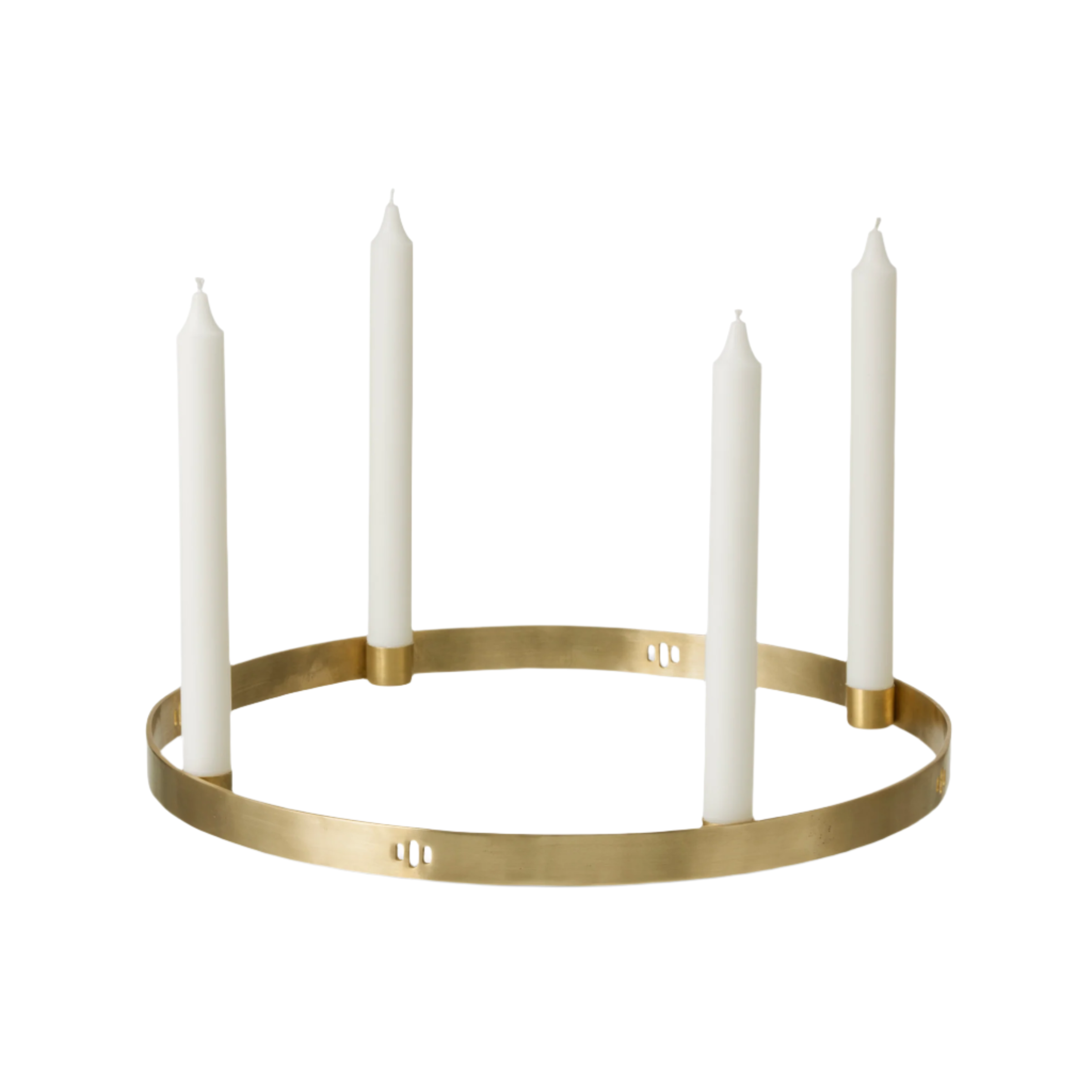 CIRCLE brass candlestick
