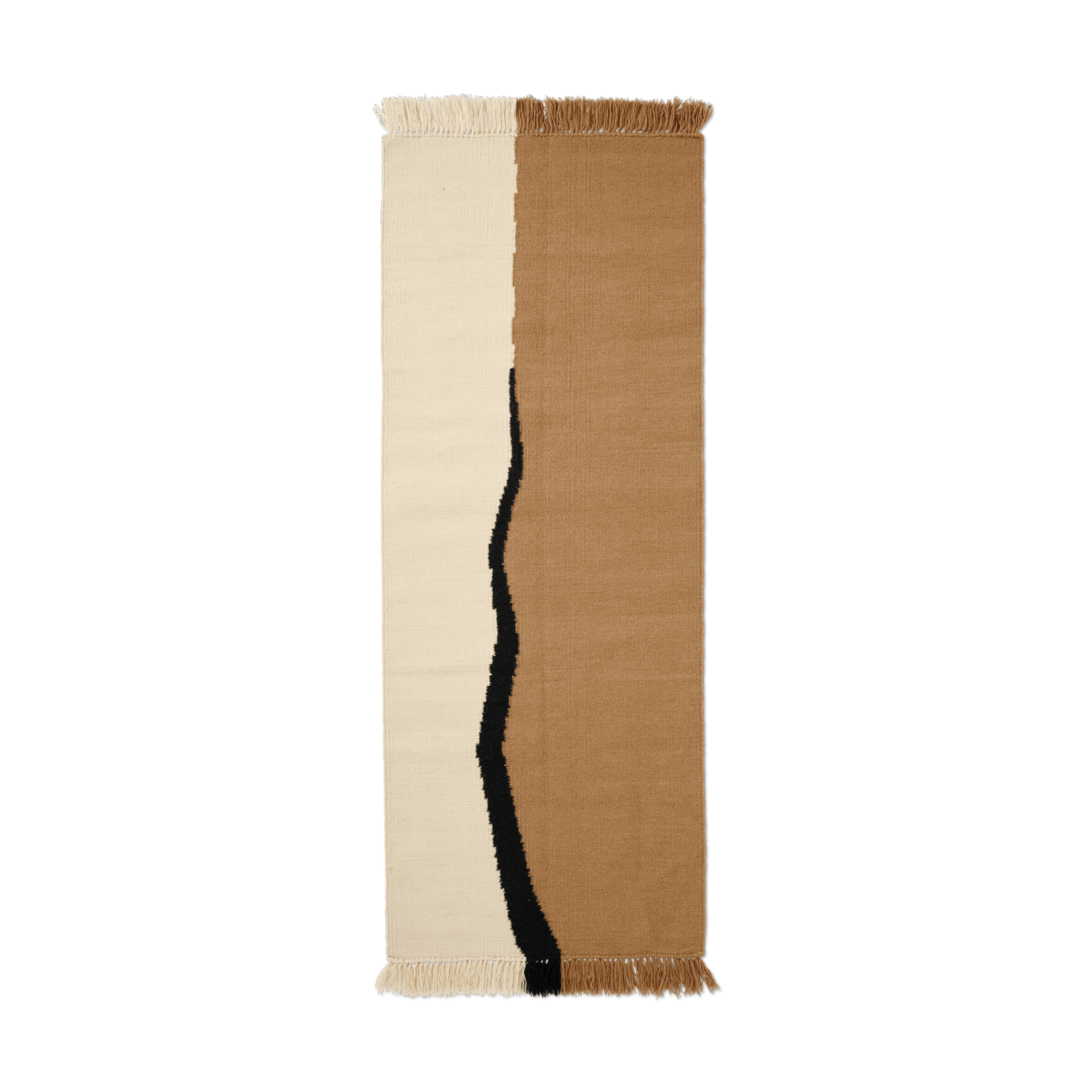 SOIL KELIM runner broken white with sand