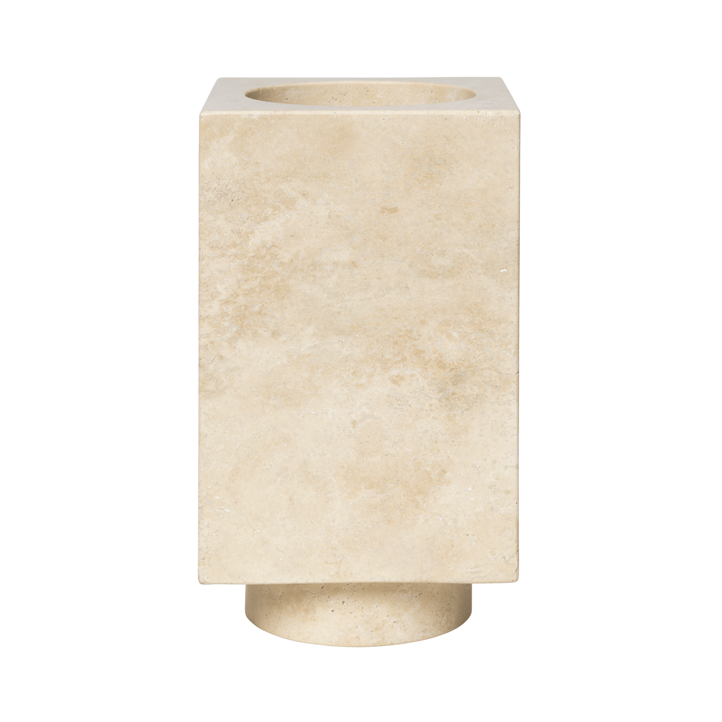 HEW travertine vase
