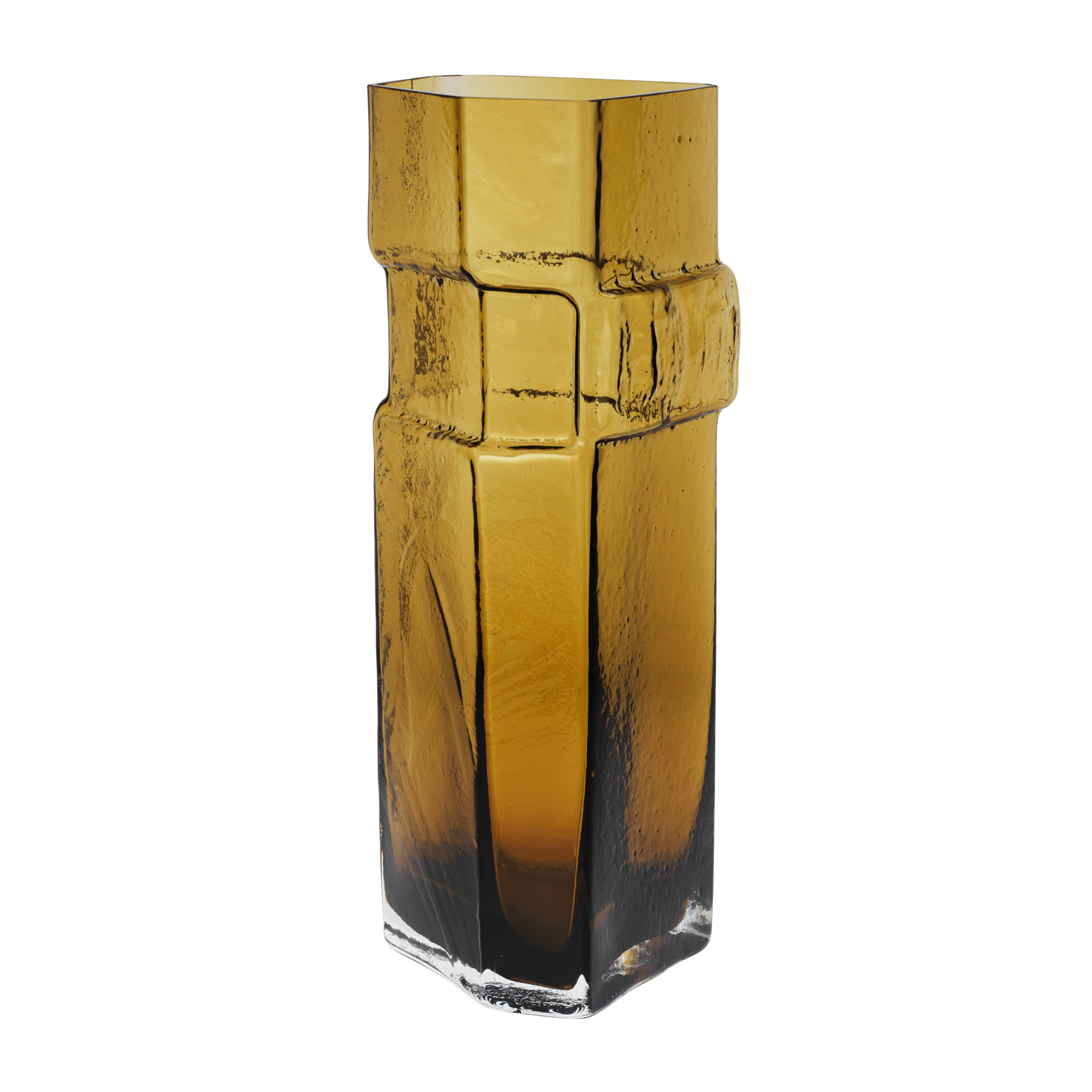 Wazon MURO TALL bernsteinfarbenes Glas