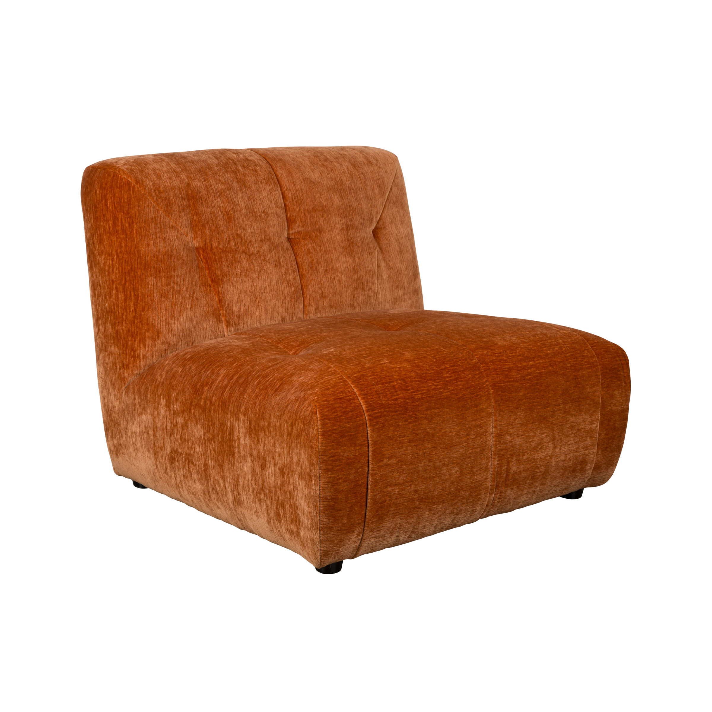 GIADA modular sofa - central element brown velvet