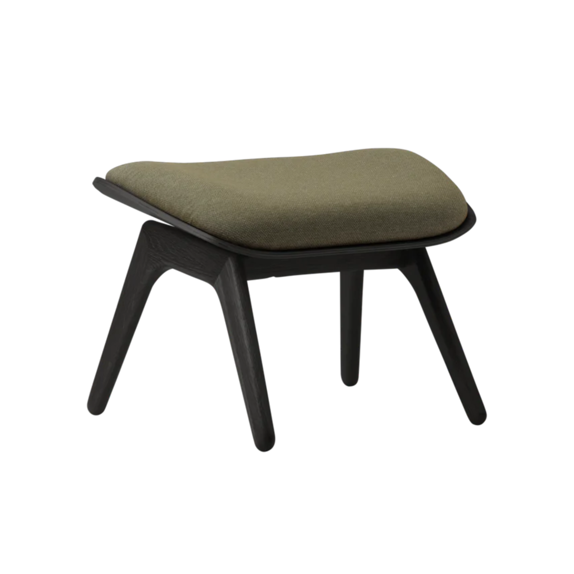 READER sage footrest with a black base
