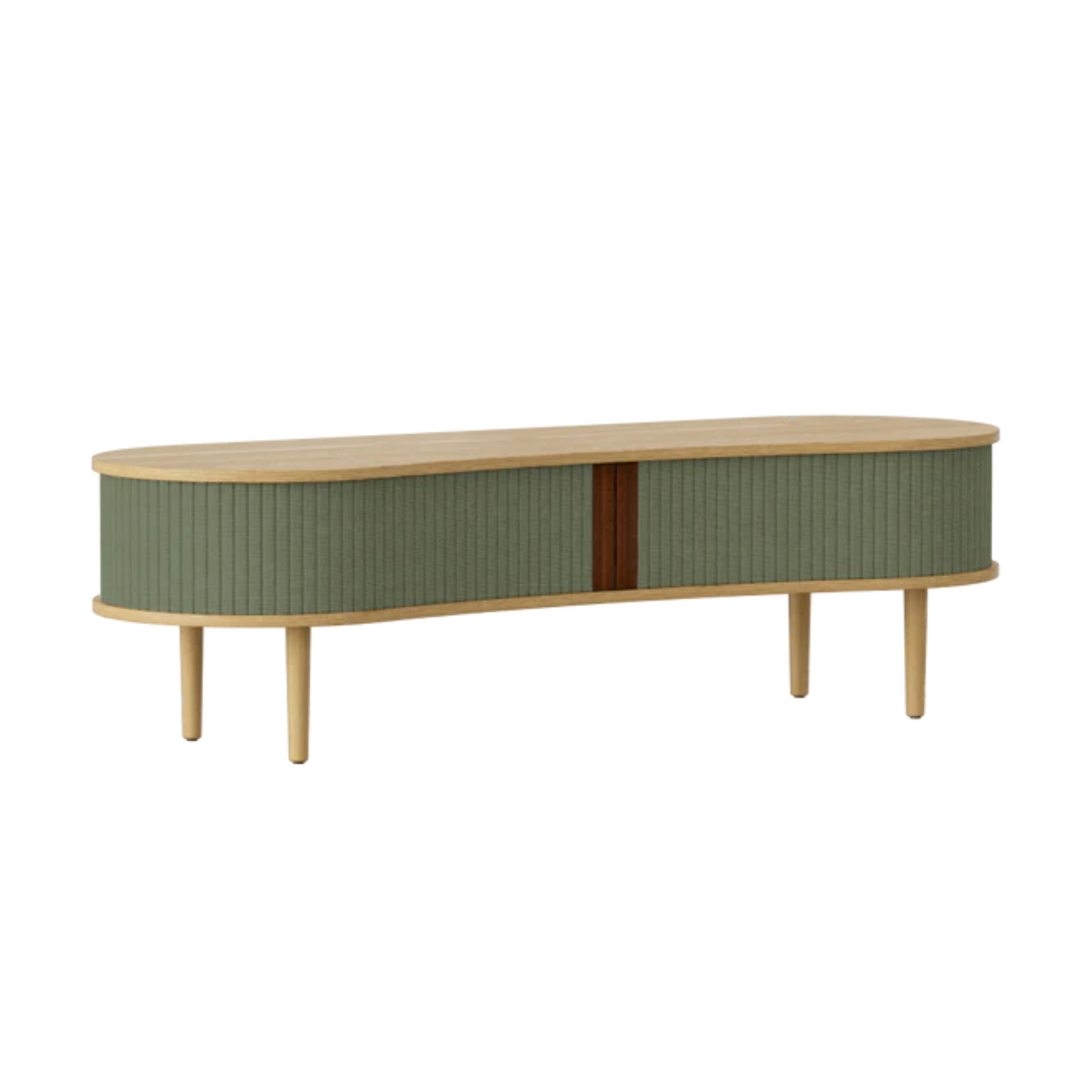 AUDACIOUS TV cabinet green with oak