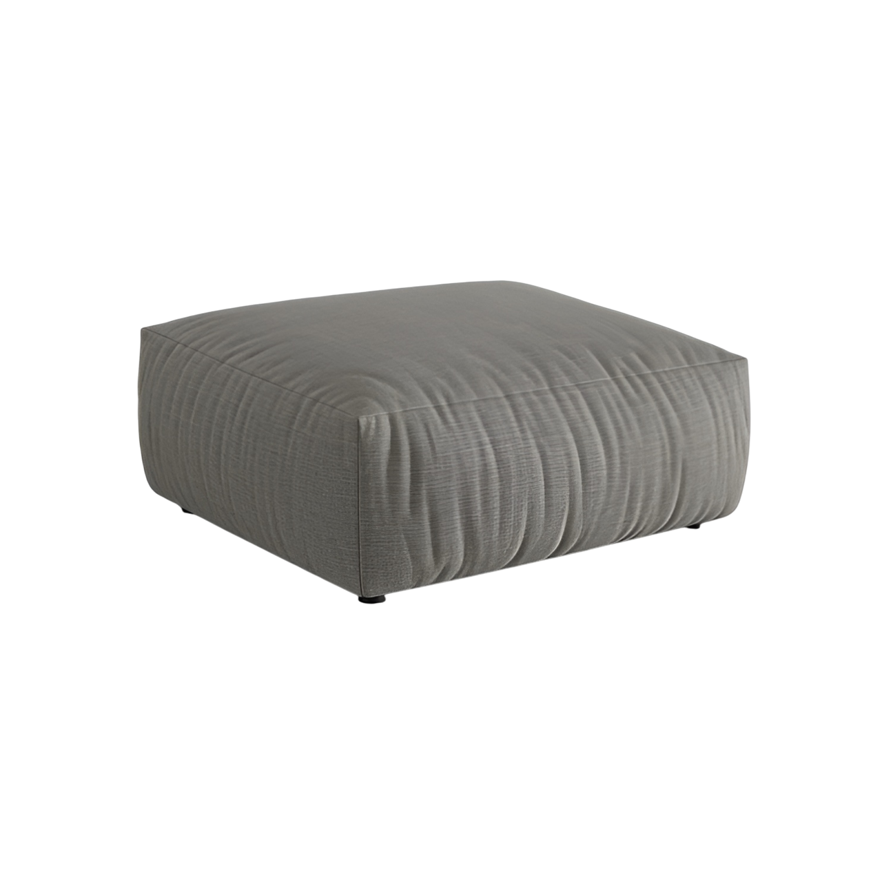 Puf CHRIS grauer Chenille