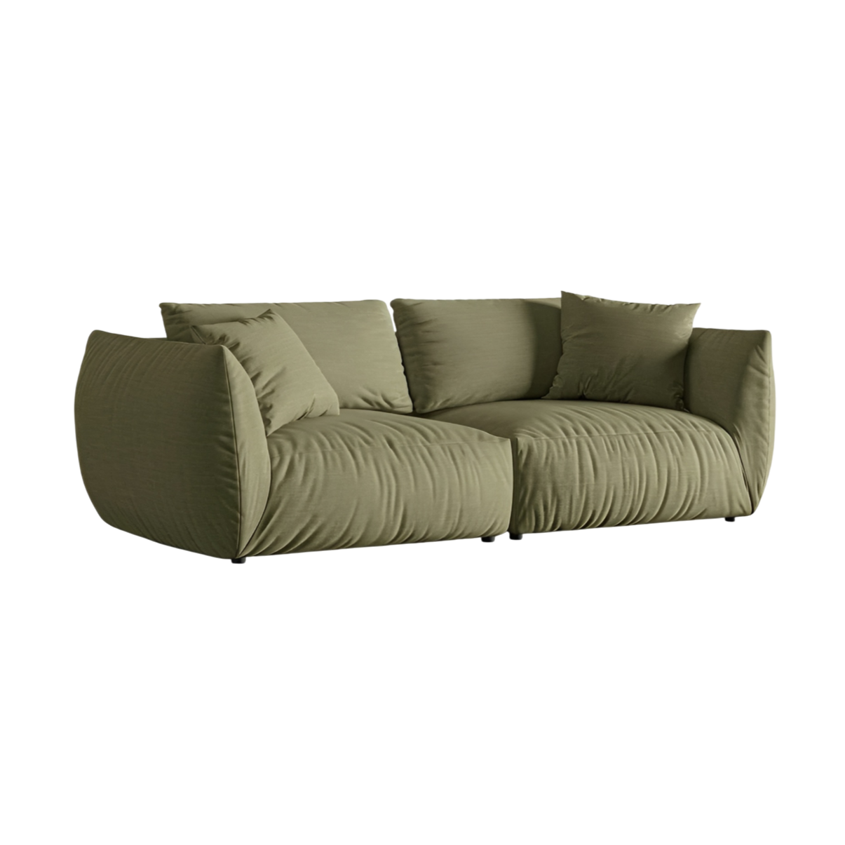 Sofa 4-sitzig CHRIS grün Chenille
