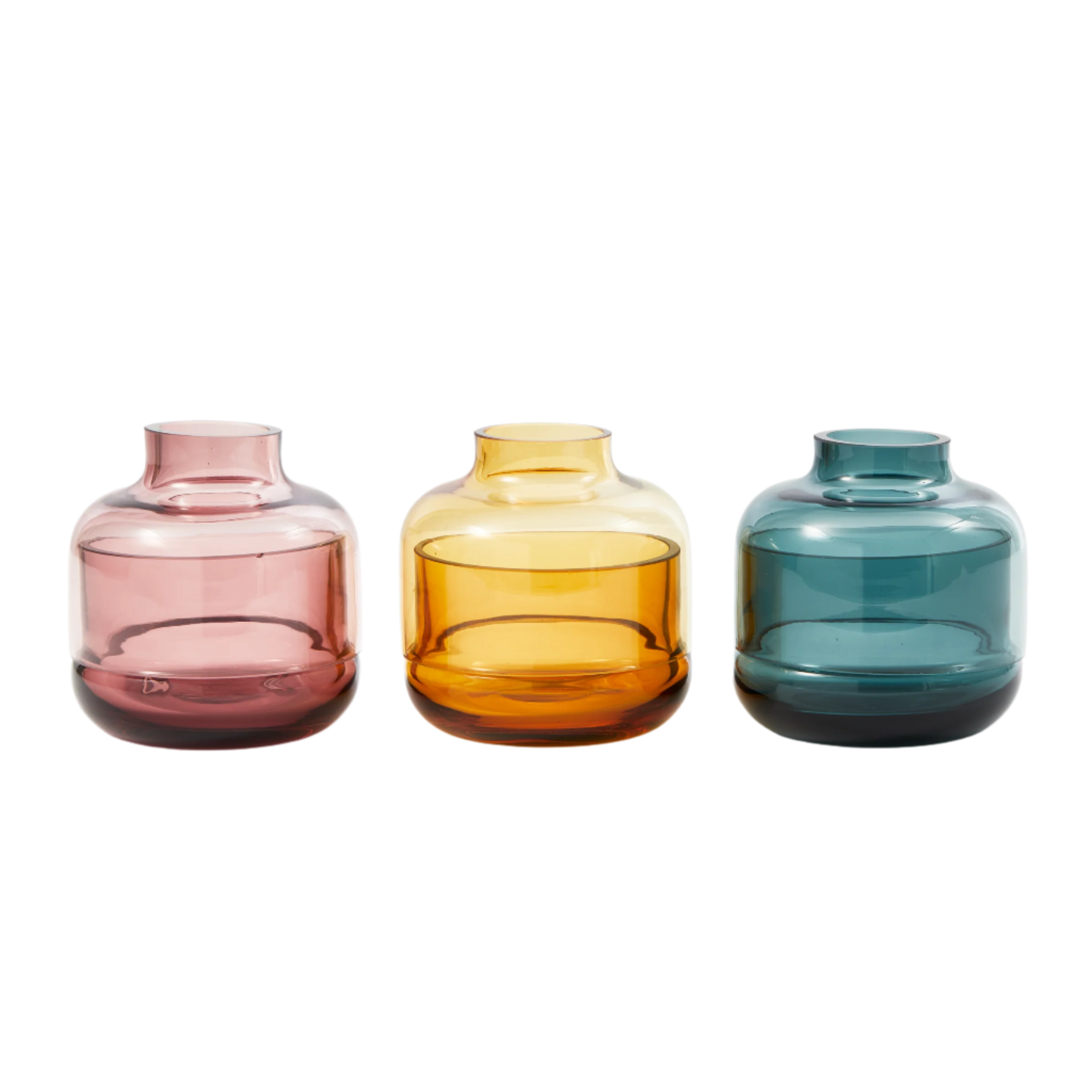 FORMY Colorful Glass Candle Holder Set