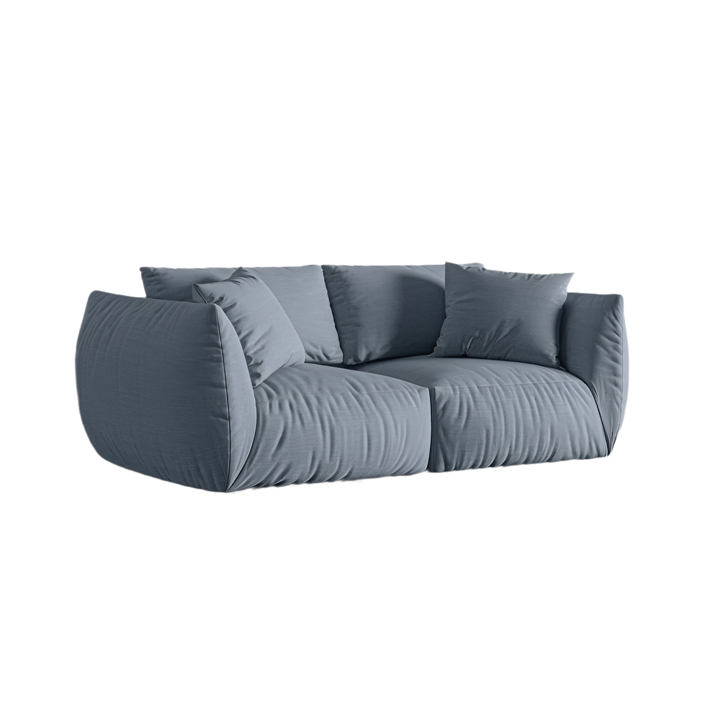 Sofa 3-Sitzer CHRIS hellblau Chenille