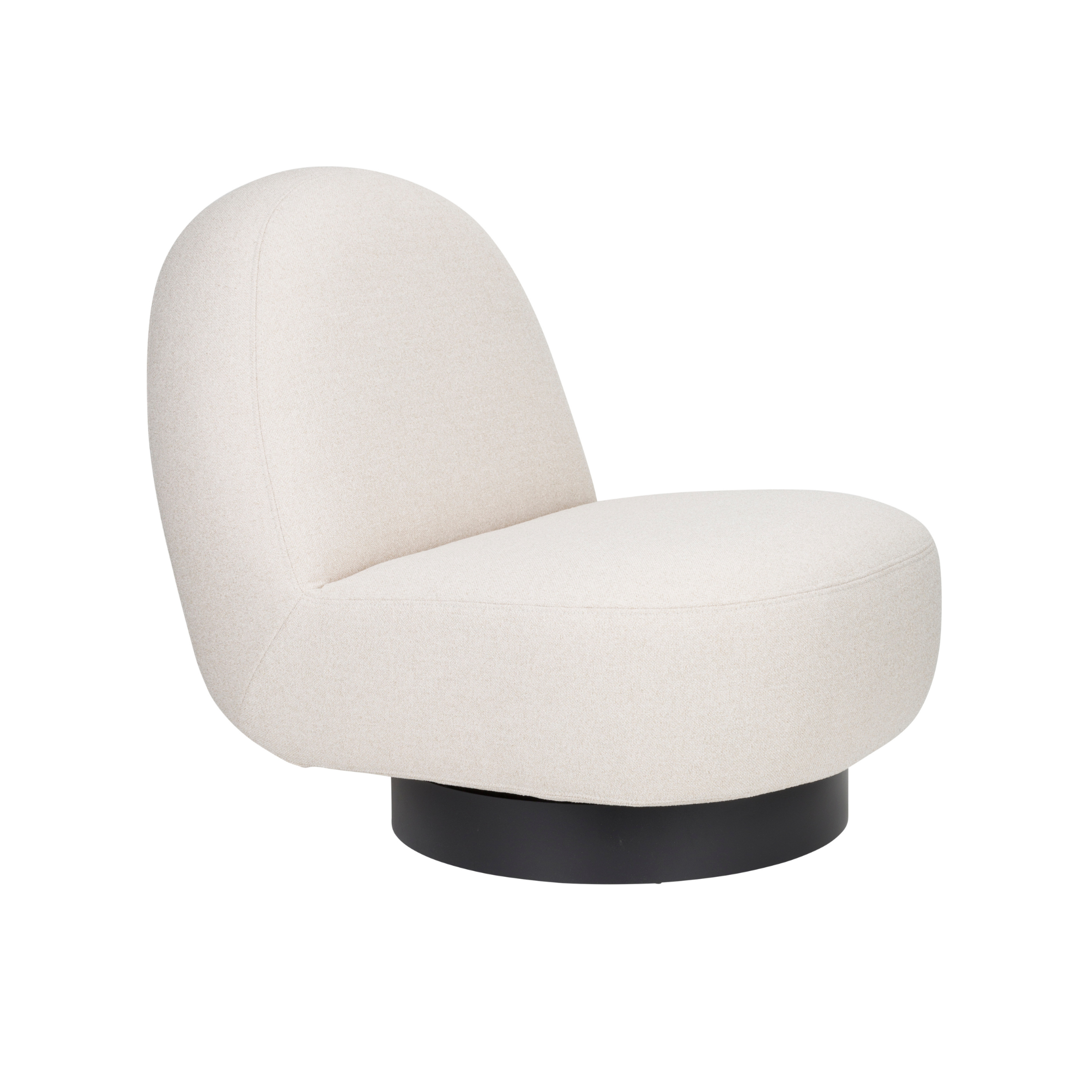 Sessel EDEN latte mit schwarzem Gestell