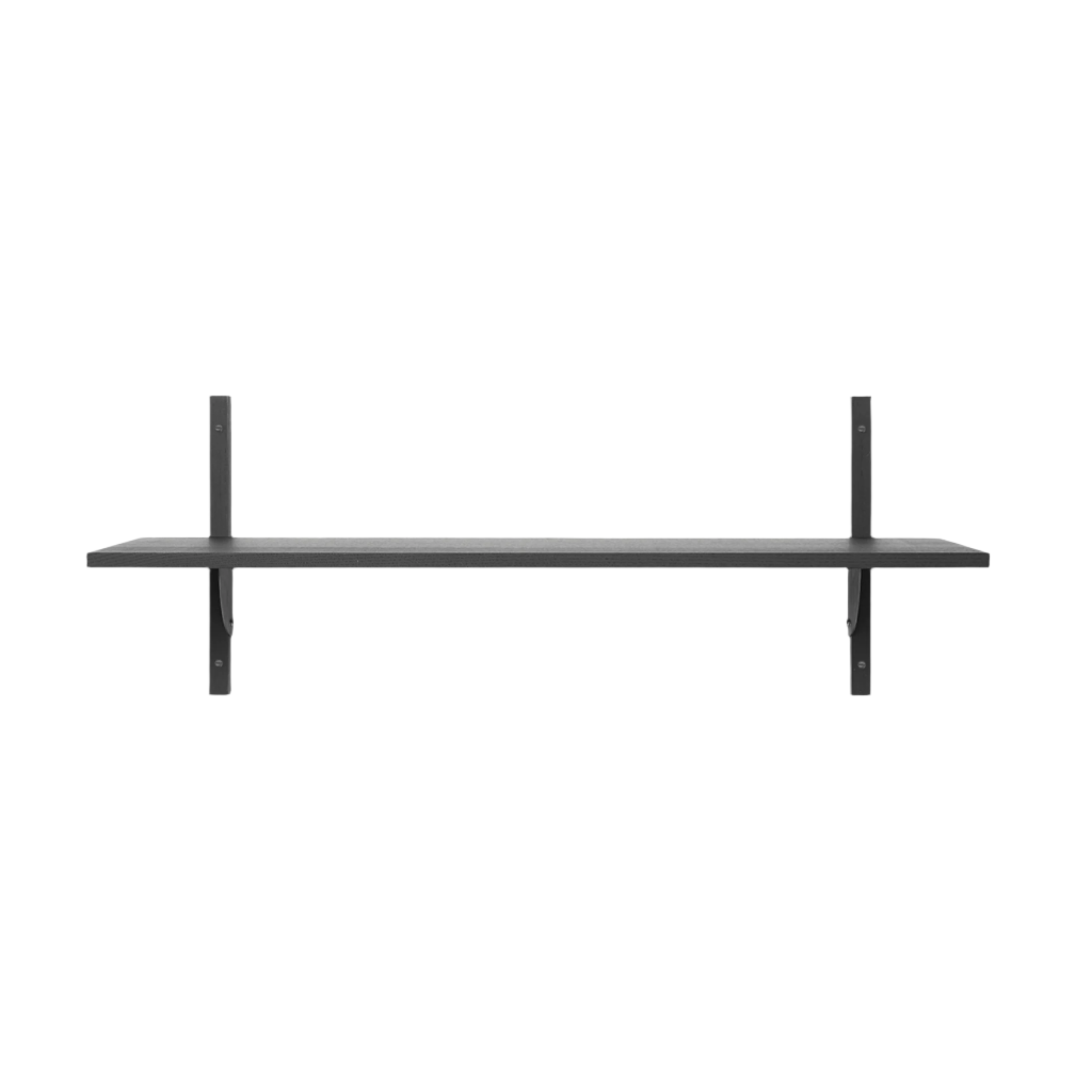 SECTOR WIDE shelf black ash veneer