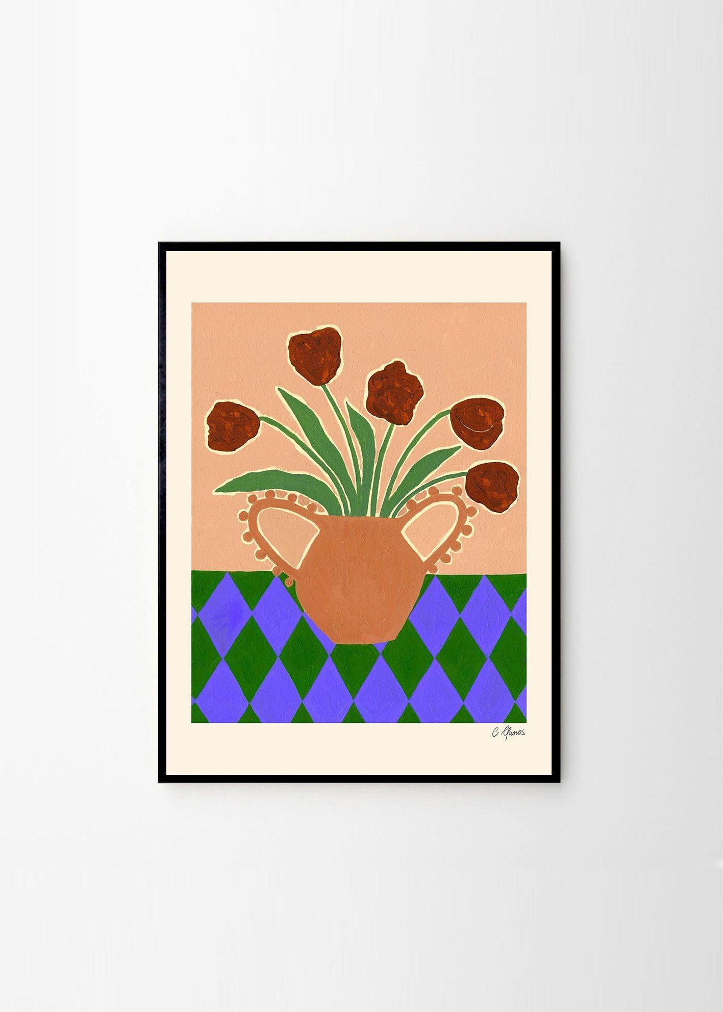 Grafika artystyczna RED TULIPS The Poster Club Eye on Design