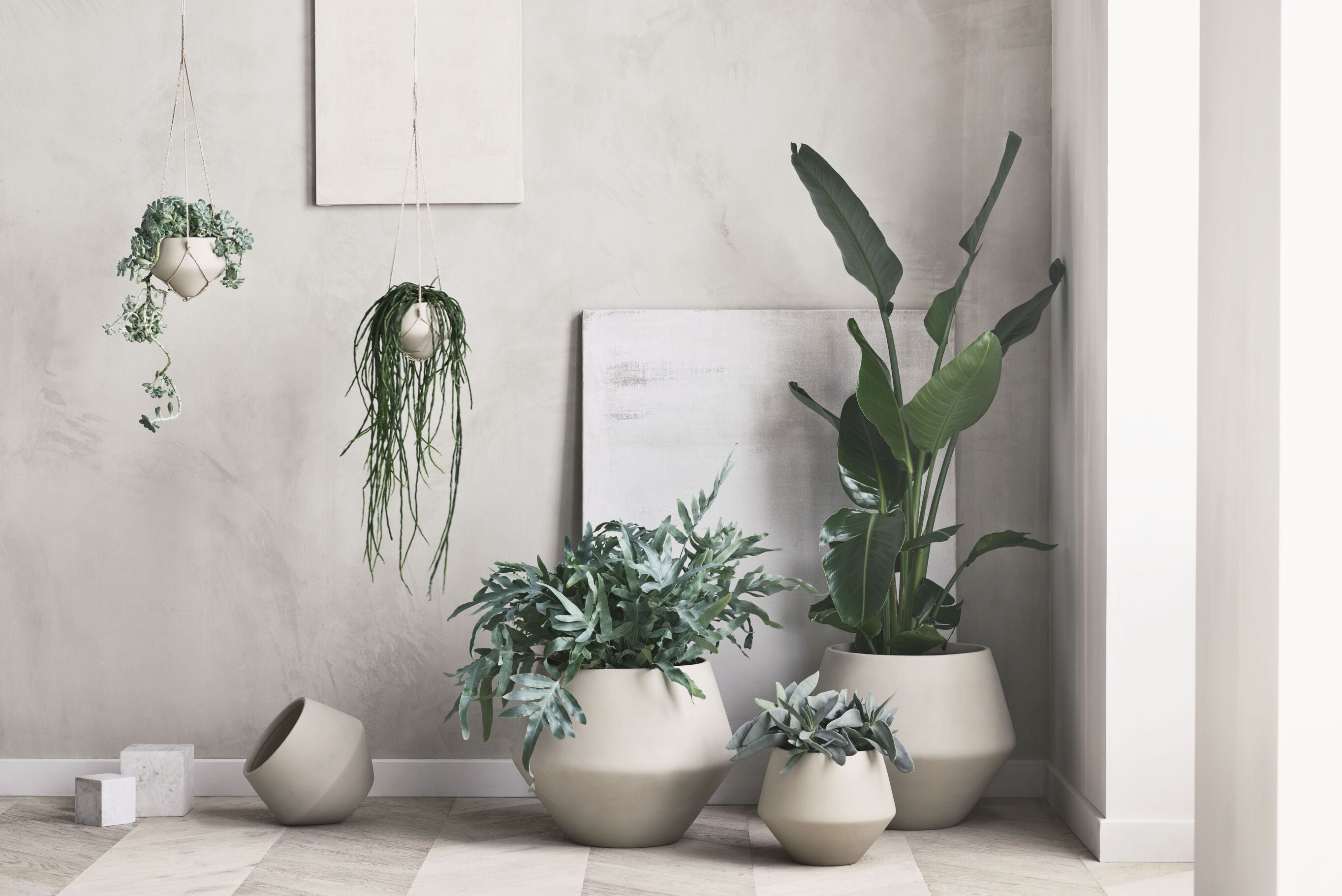 Hanging Pot Grove Beige Keramik