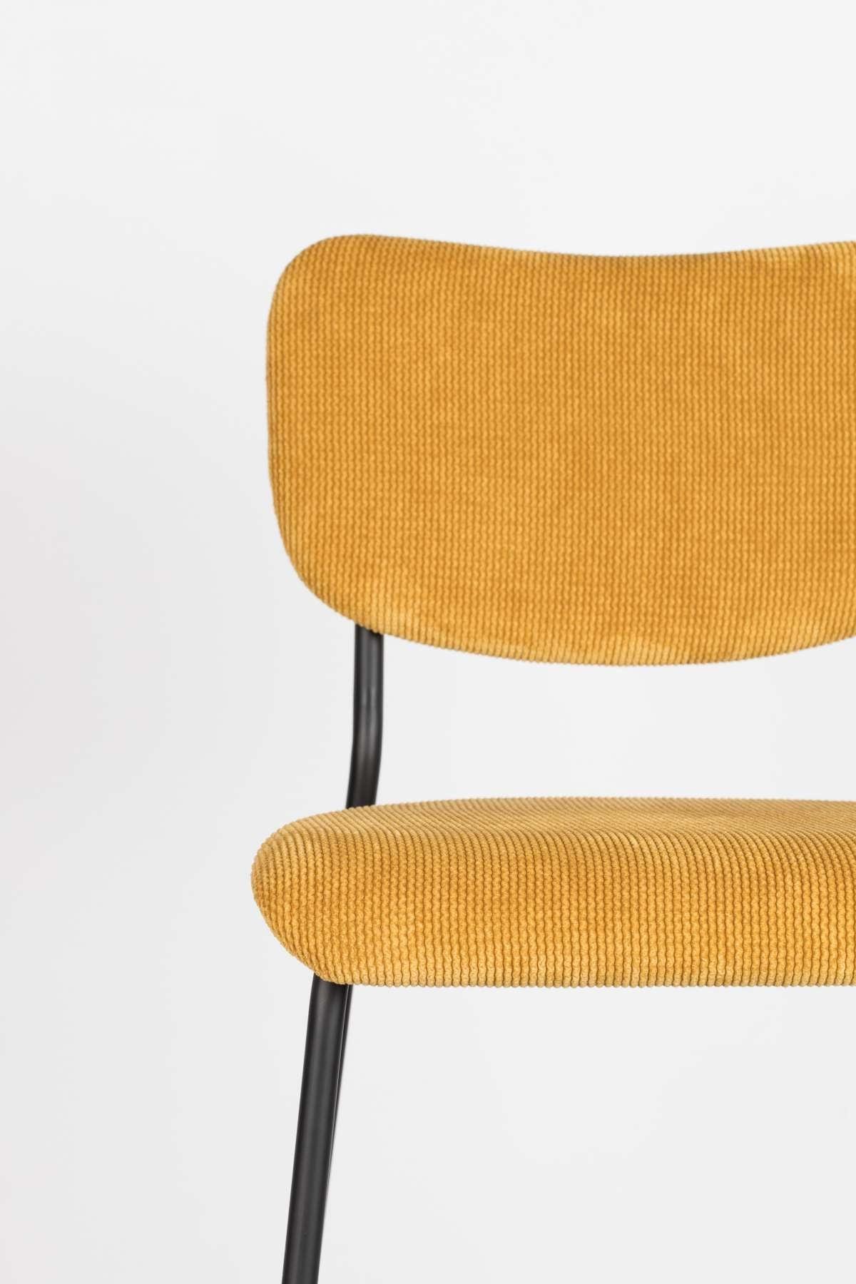 Hoker niski BENSON musztardowy Zuiver Eye on Design