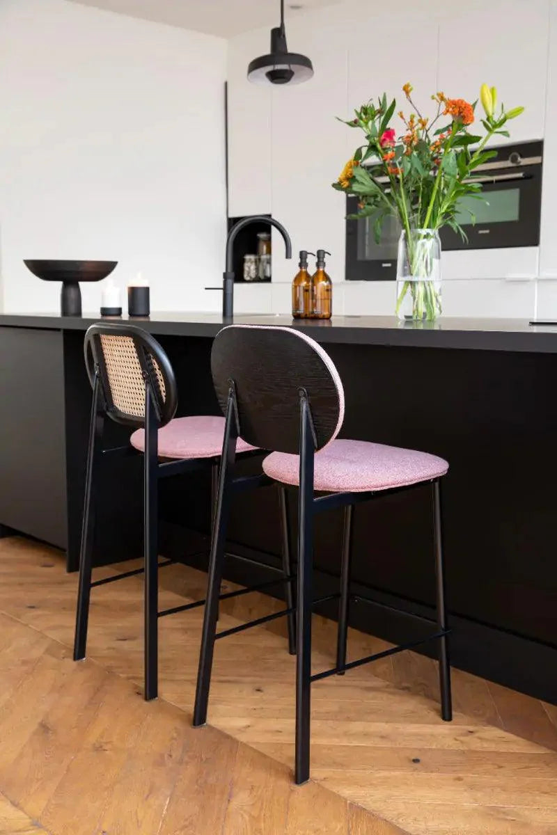 Hoker SPIKE różowy z rattanem Zuiver Eye on Design