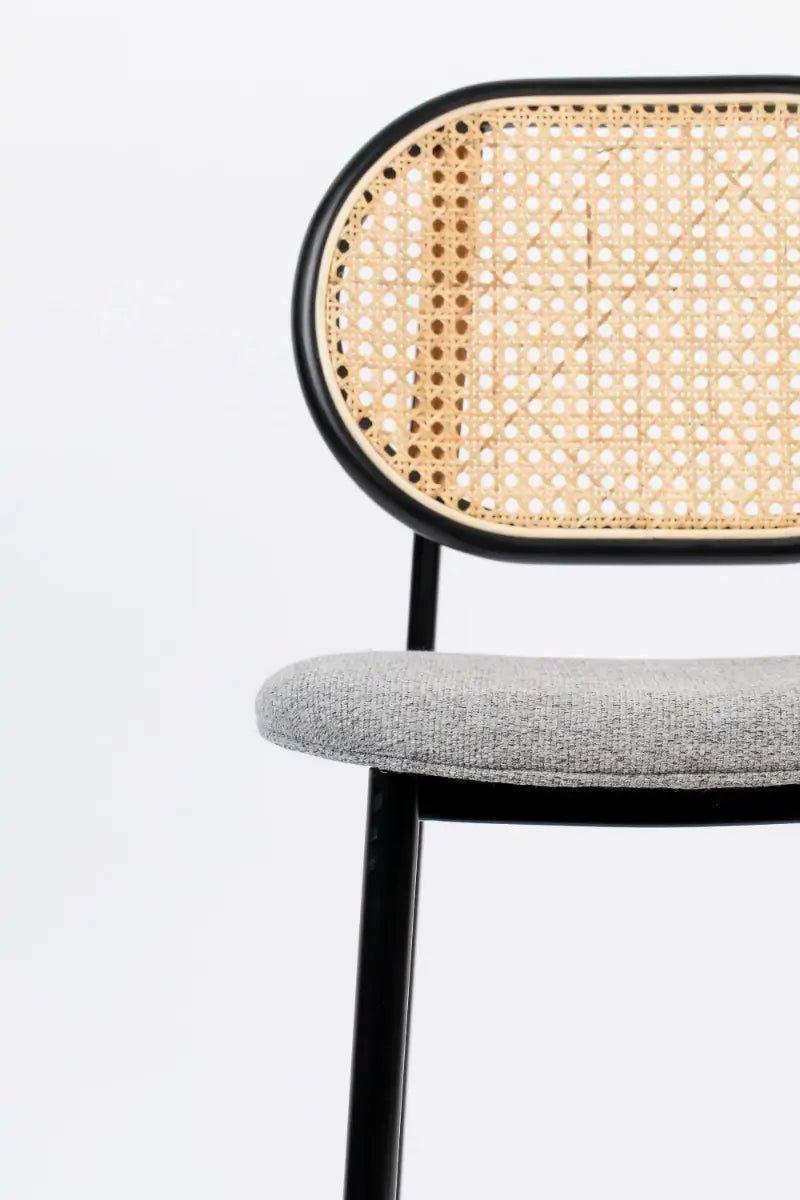 Hoker SPIKE szary z rattanem Zuiver Eye on Design
