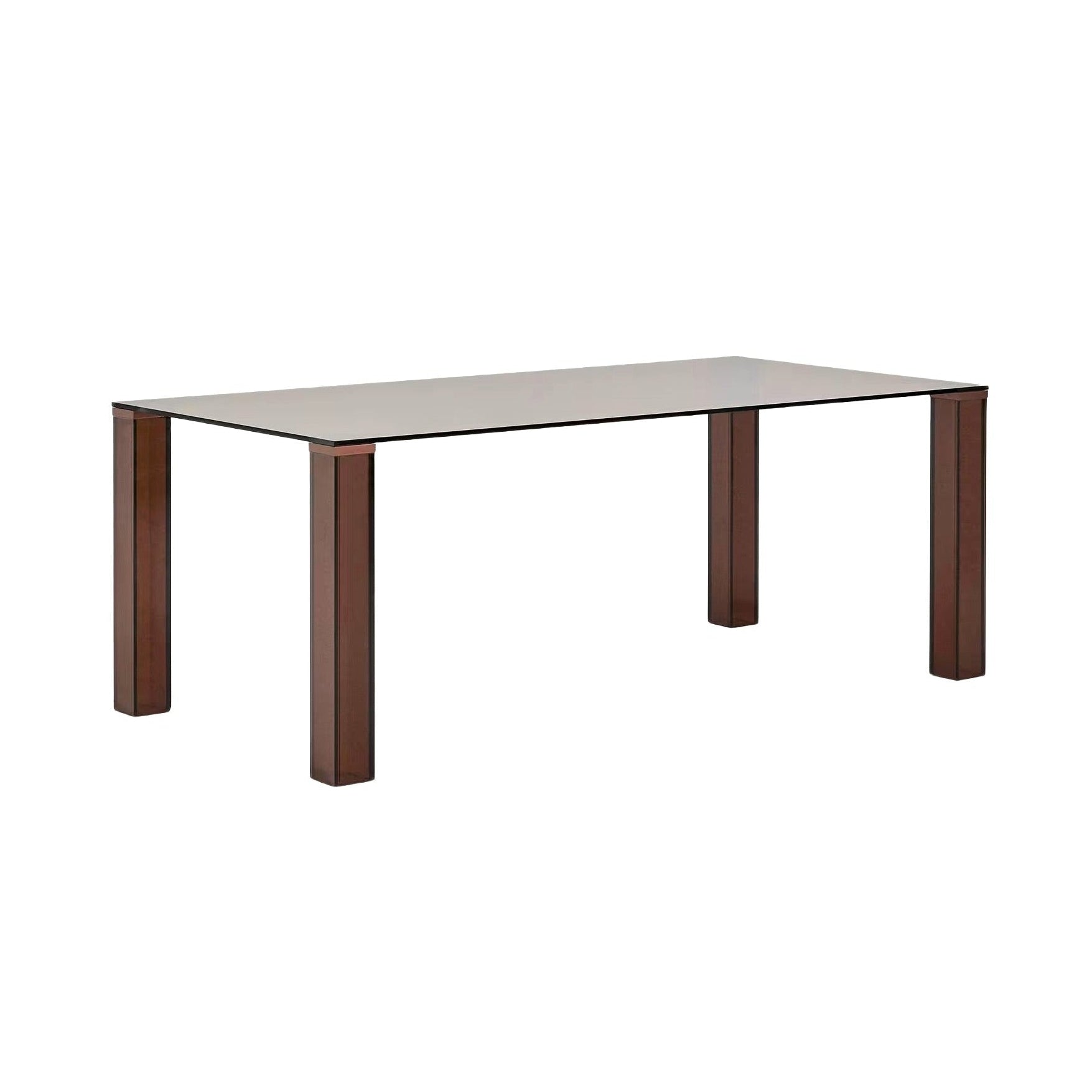 ADULARIA Table Brown Tempered Glass