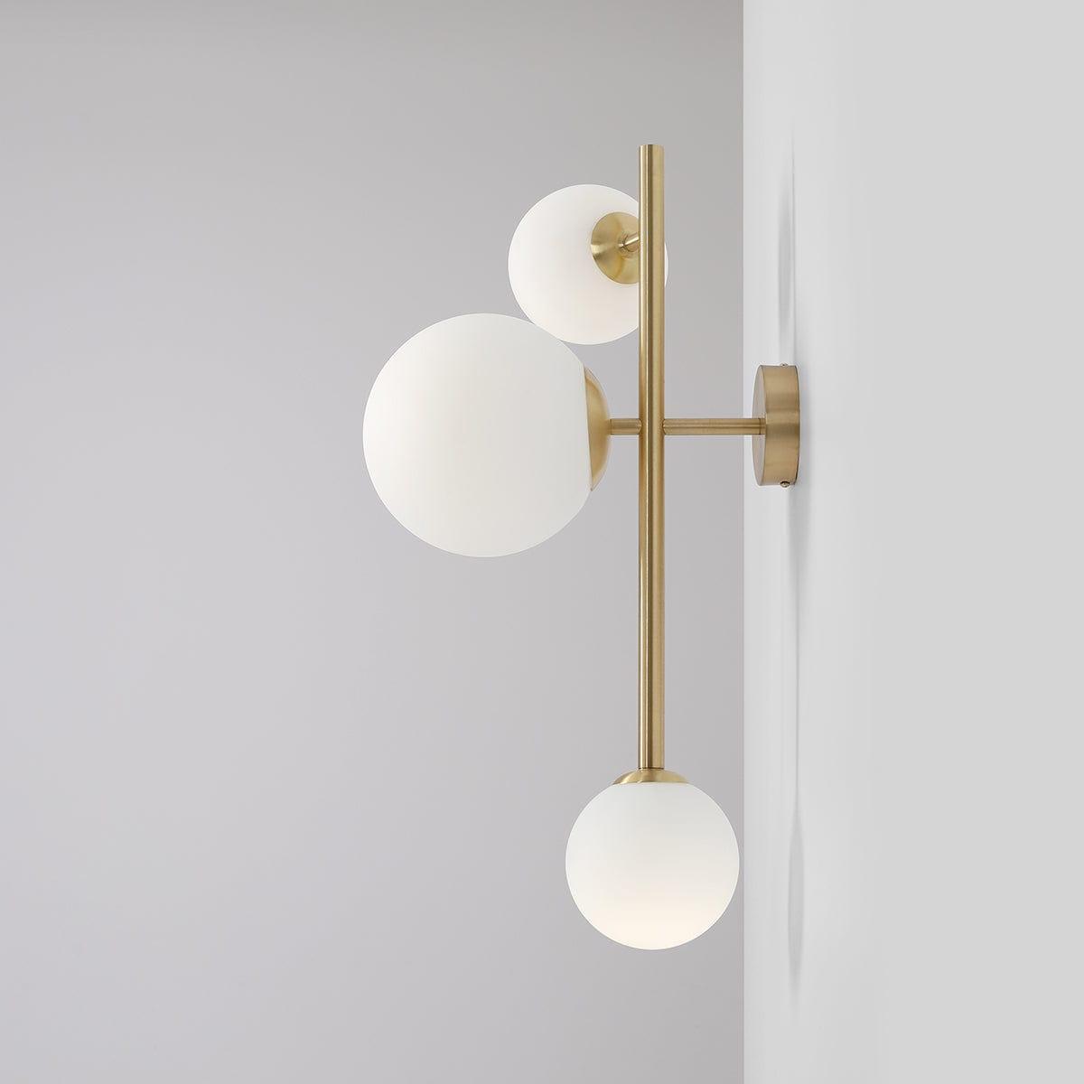 Kinkiet DIONE TRIO mosiężny Artera Eye on Design