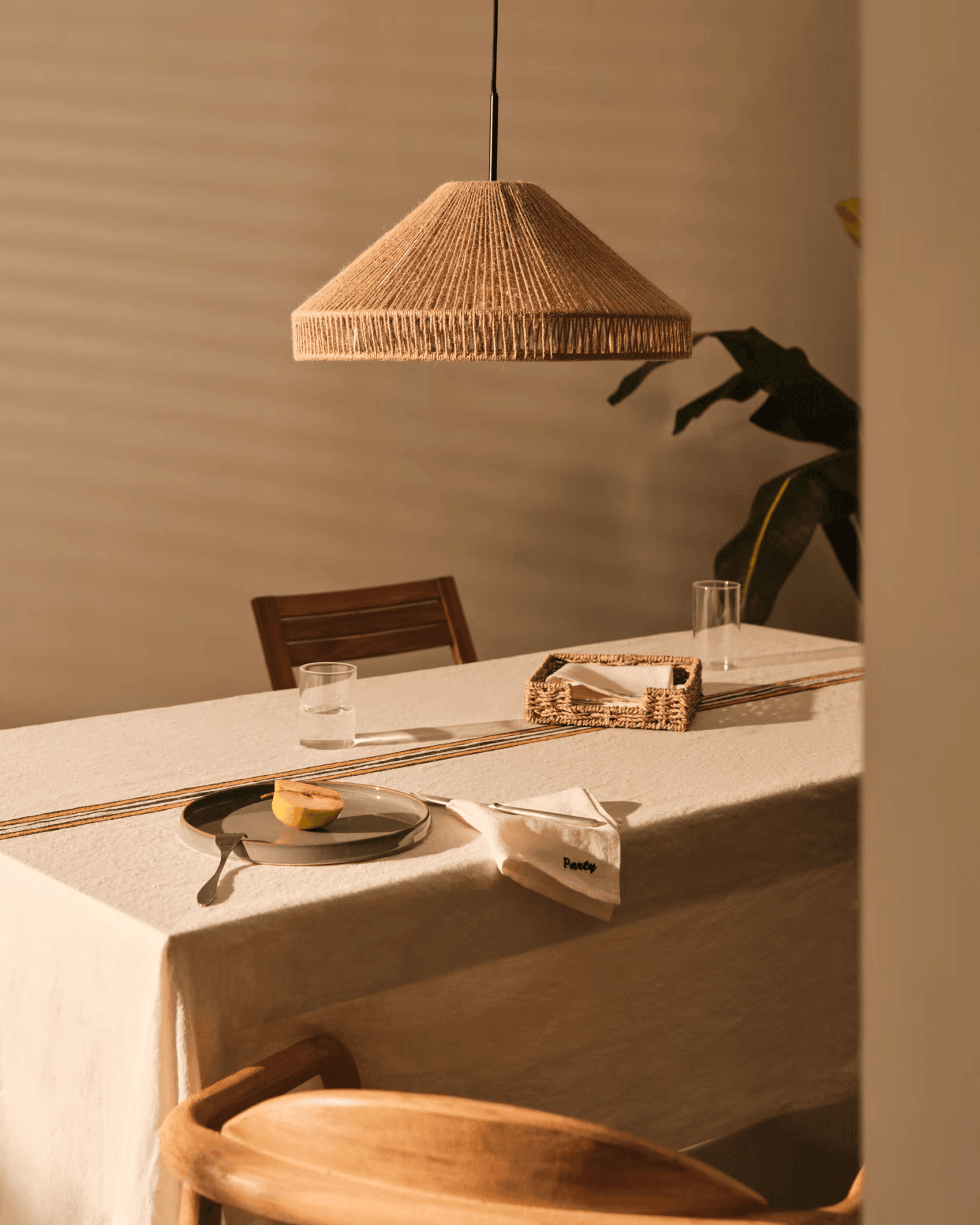 Klosz lampy PONTOS naturalna juta La Forma Eye on Design