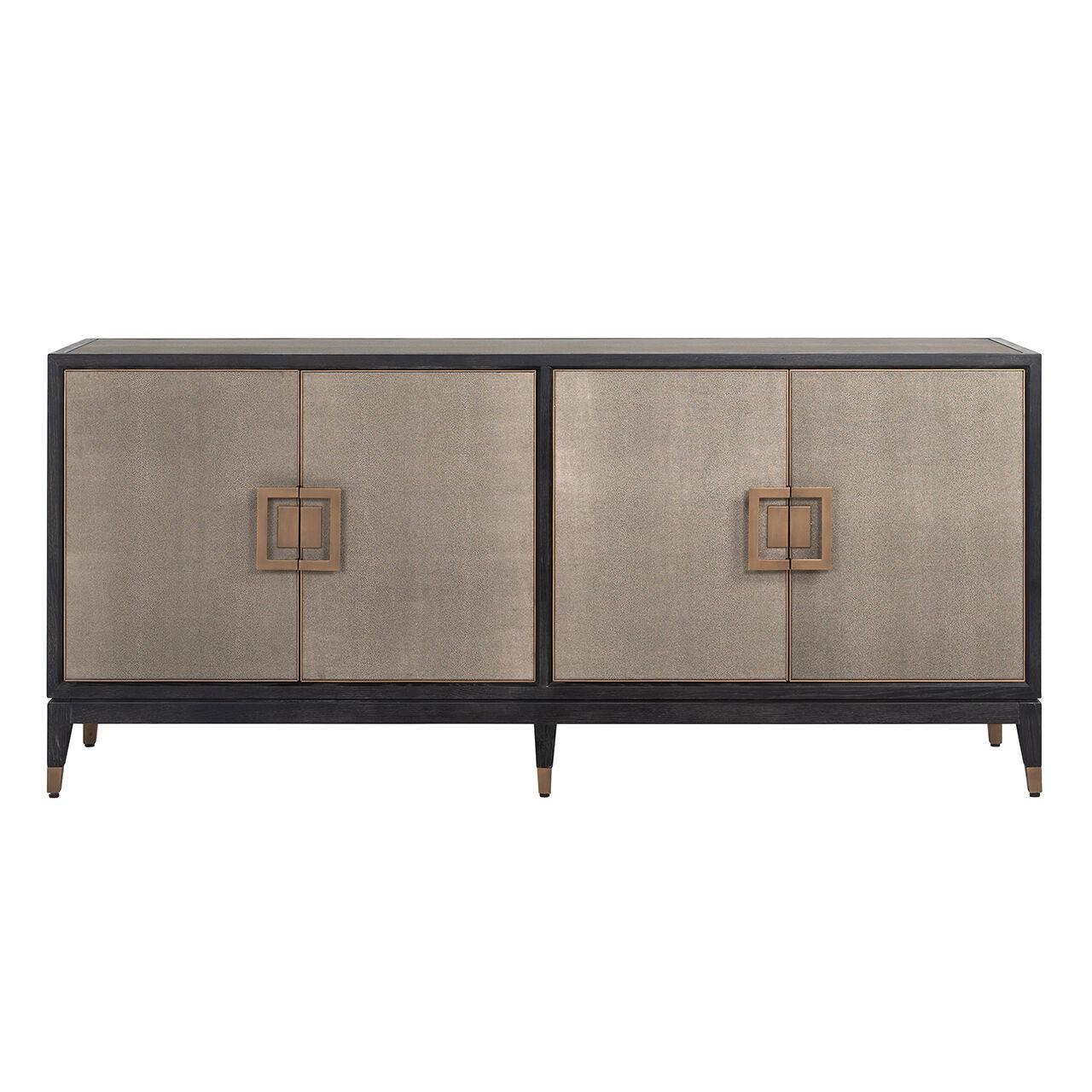 Komoda BLOOMINGVILLE drewno dębowe ze złotym Richmond Interiors Eye on Design
