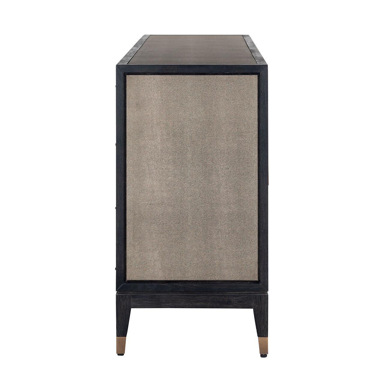Komoda BLOOMINGVILLE drewno dębowe ze złotym Richmond Interiors Eye on Design