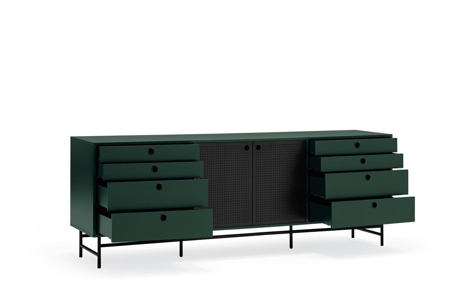 Komoda niska PUNTO ciemnozielony Teulat Eye on Design