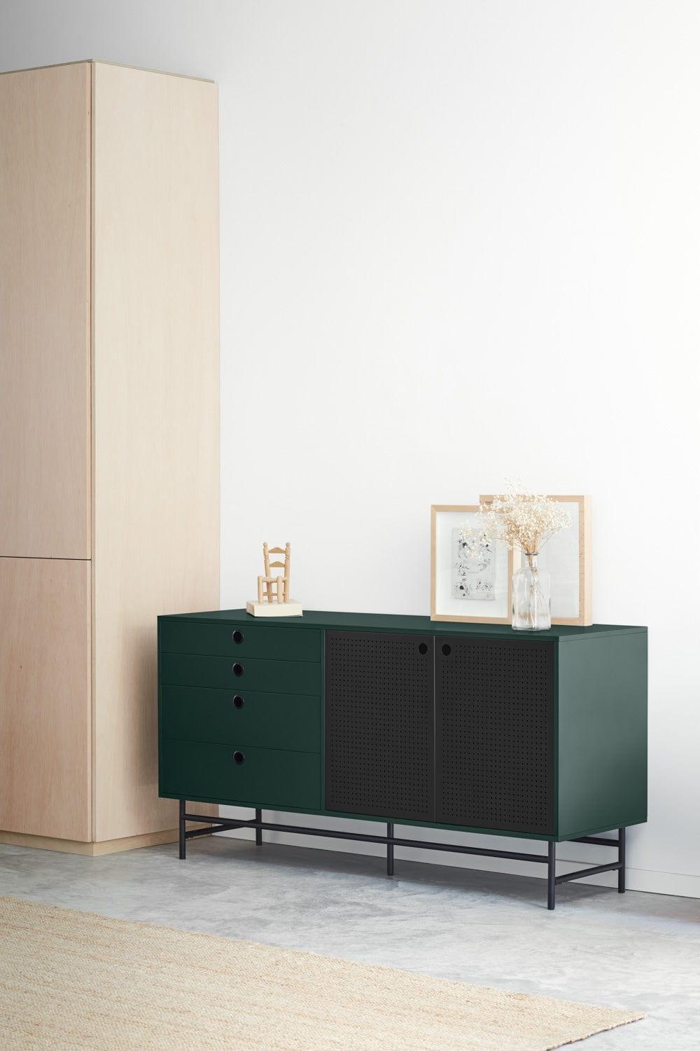 Komoda PUNTO ciemnozielony Teulat Eye on Design