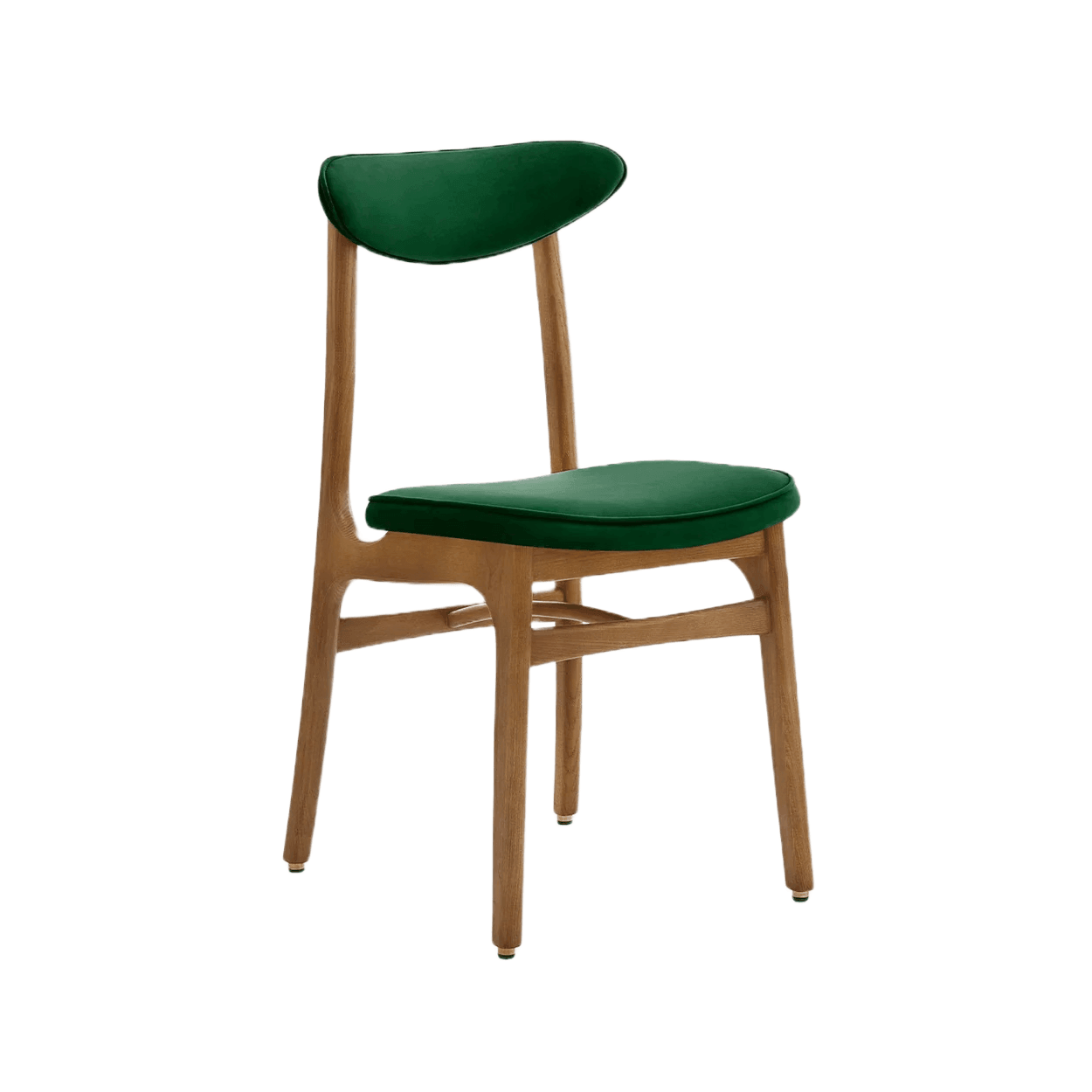 Krzesło 200-190 zielony w tkaninie Velvet Bottle Green 366 concept Eye on Design