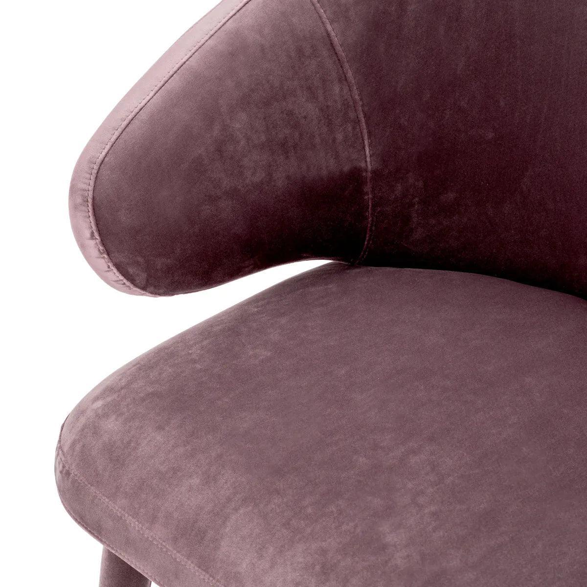 Krzesło aksamitne CARDINALE taupe Eichholtz Eye on Design