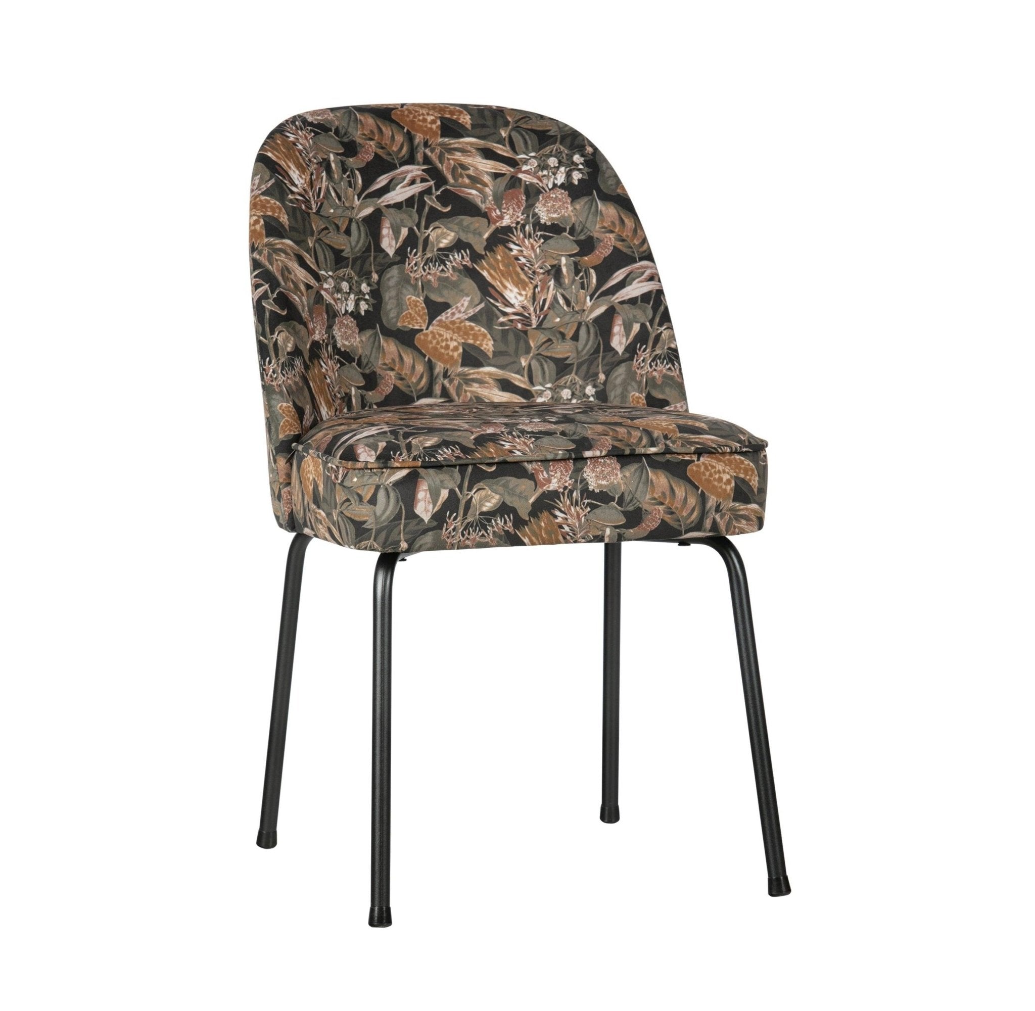 Krzesło aksamitne VOGUE BOUQUET roślinny print Be Pure Eye on Design