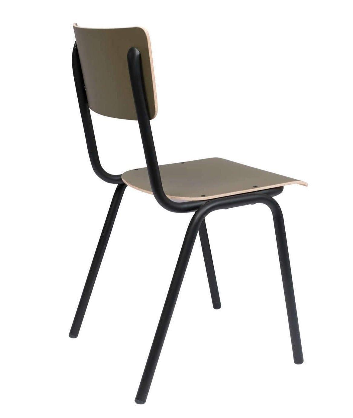Krzesło BACK TO SCHOOL oliwkowy Zuiver Eye on Design