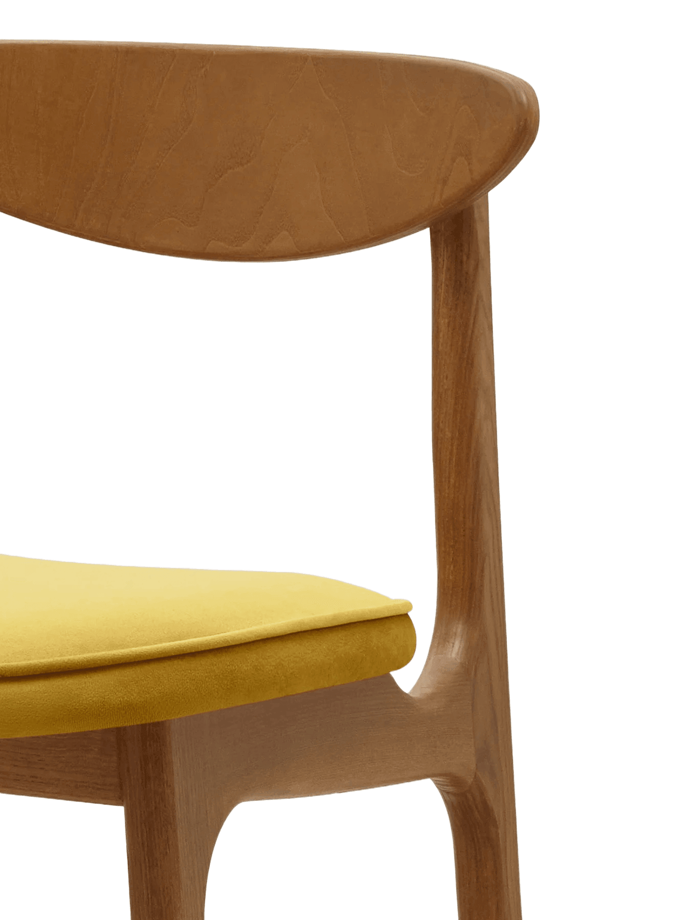 Krzesło barowe 200-190 MIX żółty w tkaninie Shine Velvet Mustard 366 concept Eye on Design