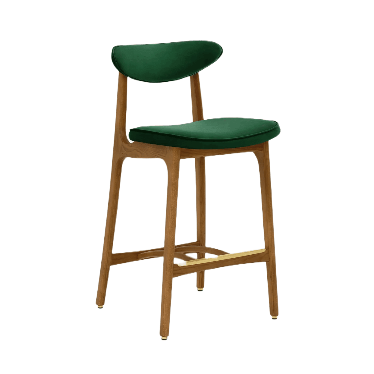 Krzesło barowe 200-190 zielony w tkaninie Velvet Bottle Green 366 concept Eye on Design