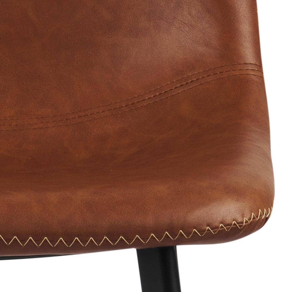 Krzesło barowe ALVA brandy ekoskóra Actona Eye on Design