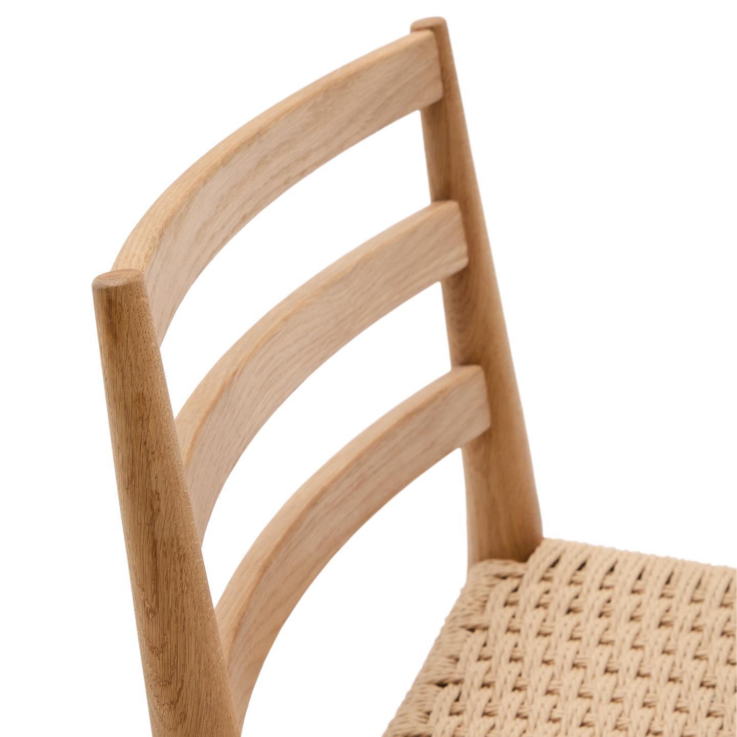 Krzesło barowe ANALY lite drewno dębowe La Forma Eye on Design