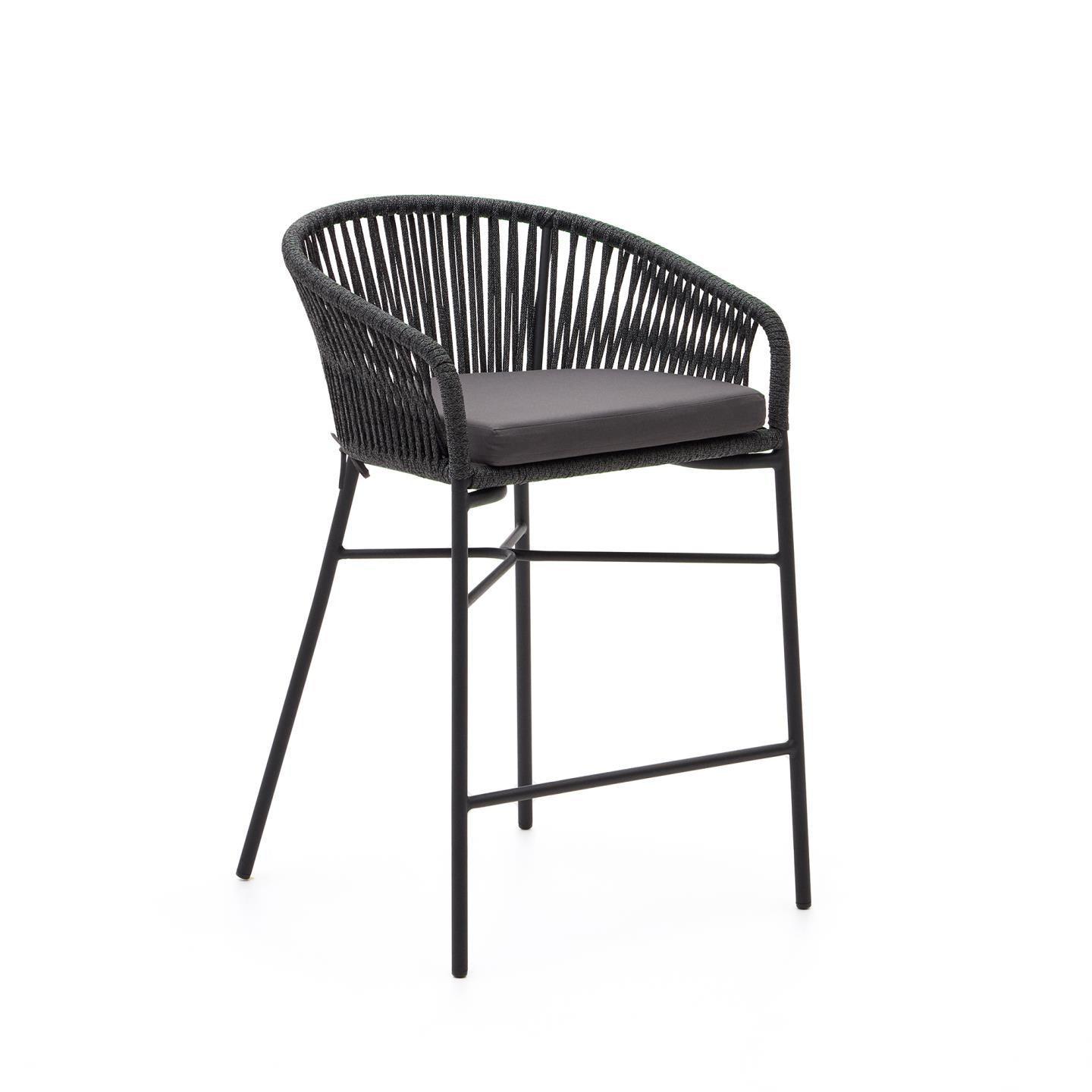 Krzesło barowe ogrodowe YANET czarny La Forma 65 cm Eye on Design