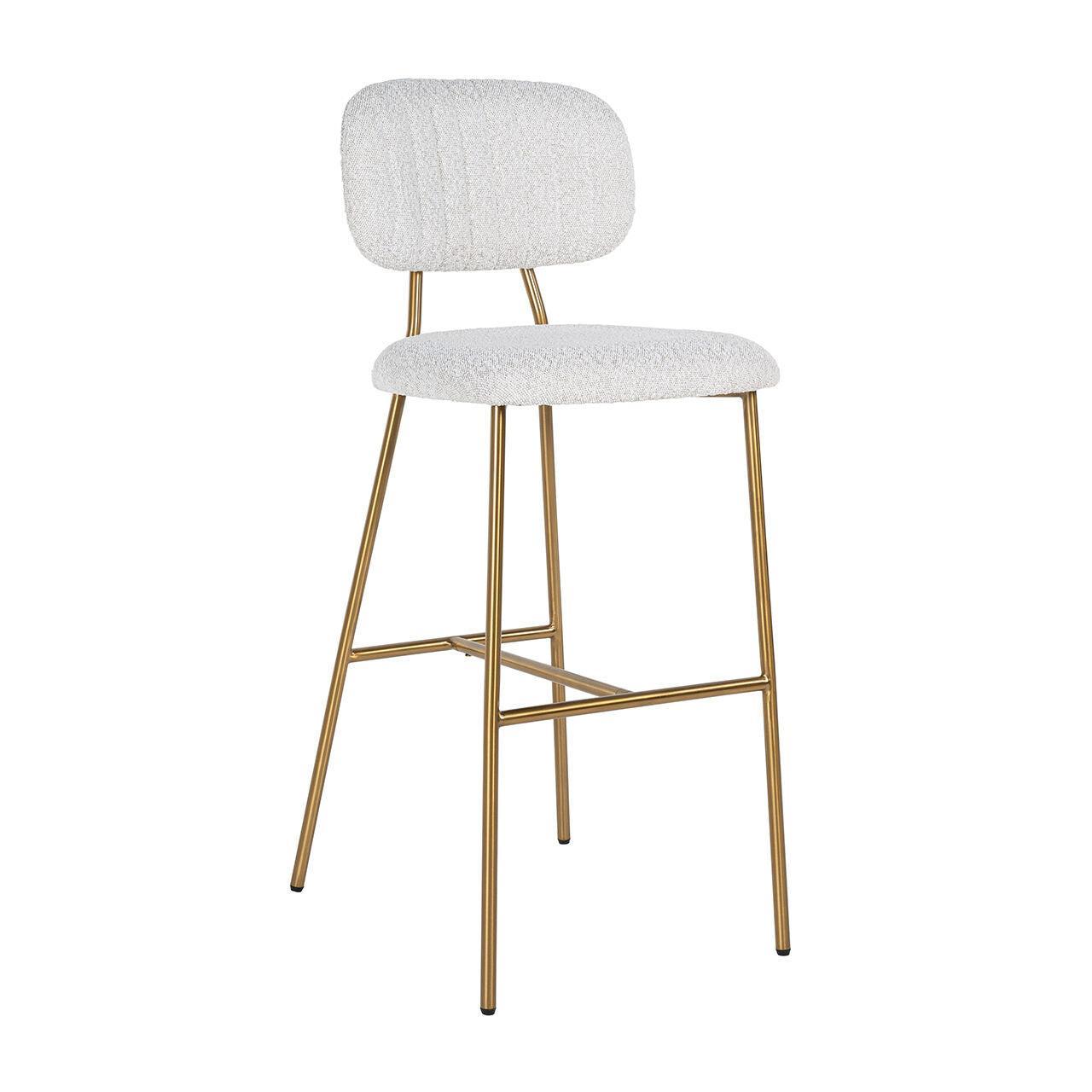 Krzesło barowe XENIA biały bouclé Richmond Interiors 110 cm Eye on Design