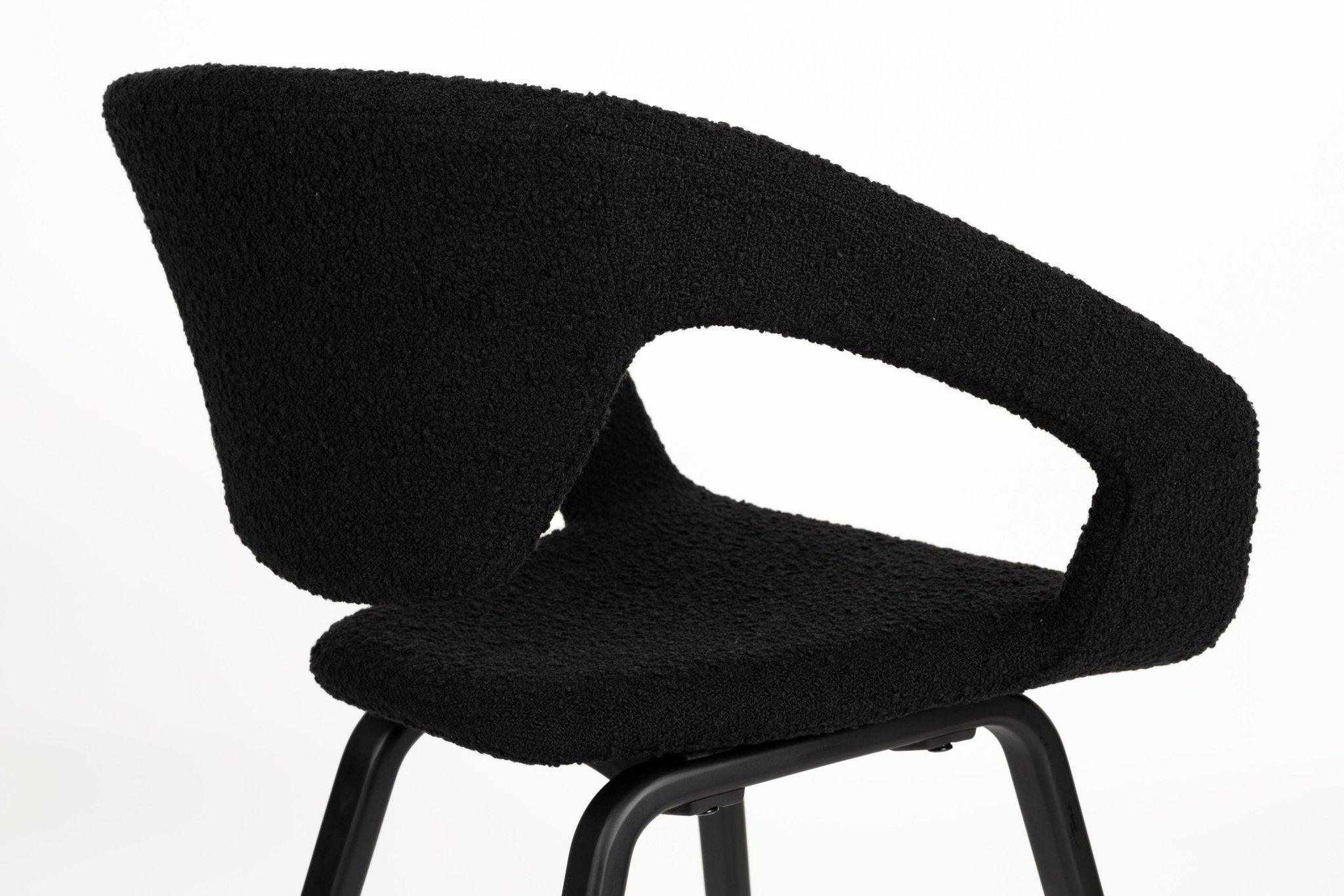 Krzesło FLEXBACK czarny Zuiver Eye on Design