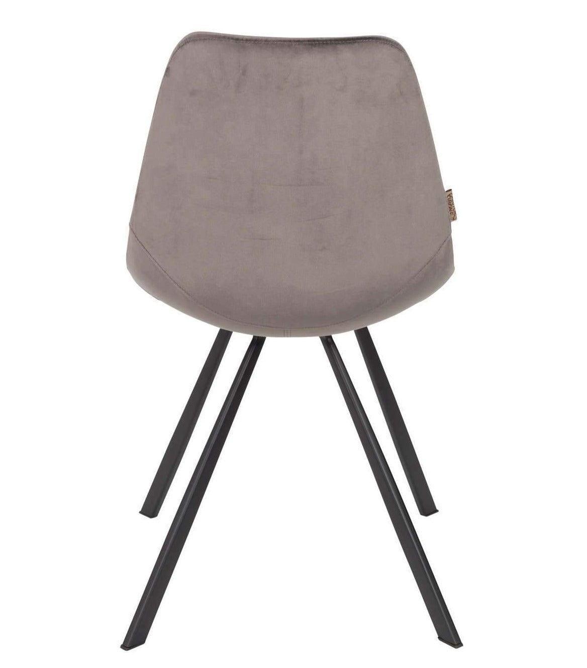 Krzesło FRANKY VELVET szary Dutchbone Eye on Design