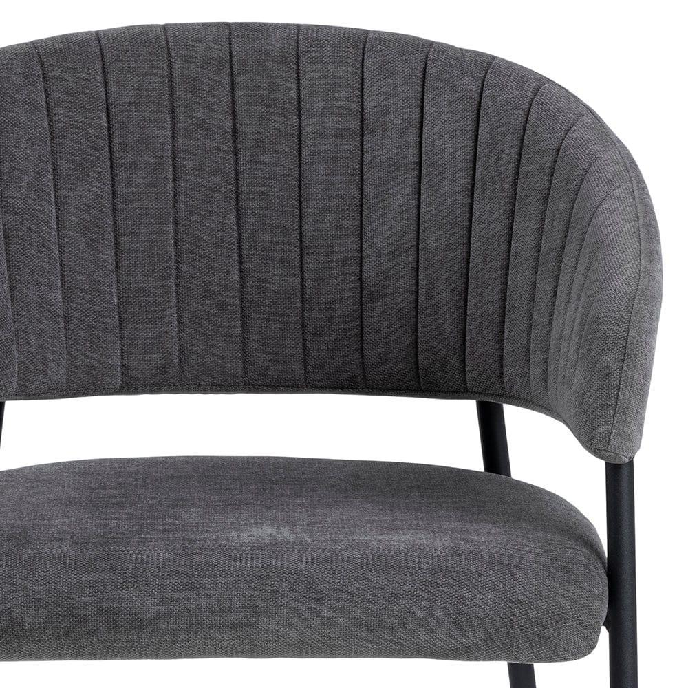 Krzesło KARLA szary z czarną podstawą Actona Eye on Design